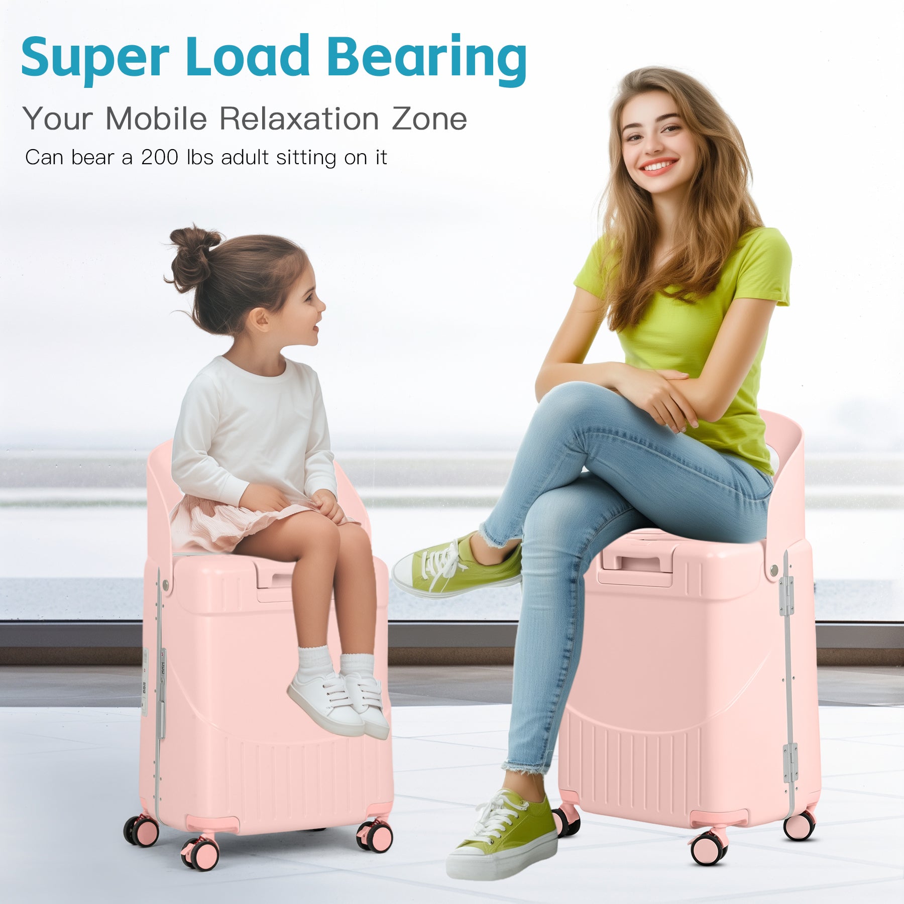 Advwin Carry On Luggage with Seat For Kids
