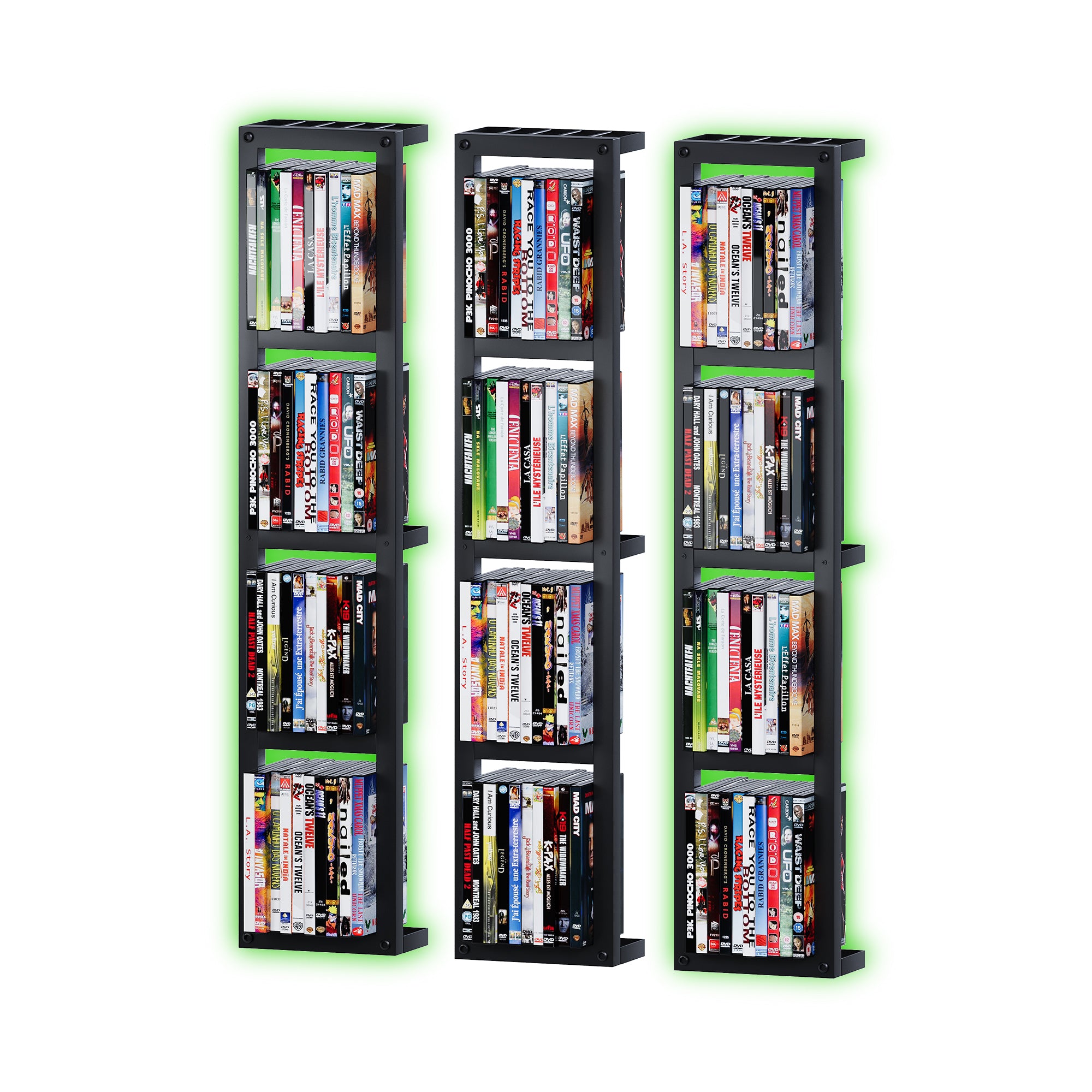 Advwin Wall-Mounted CD/DVD Shelf with LED