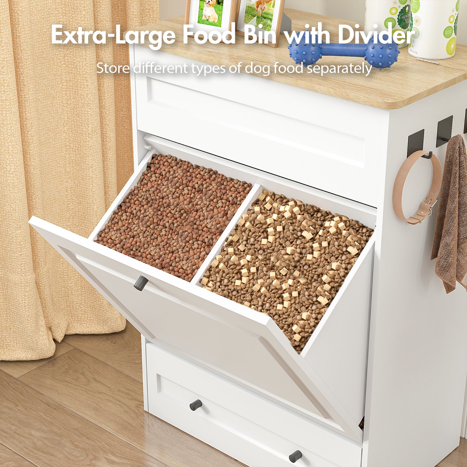 Advwin All-in-One Pet Feeding Cabinet