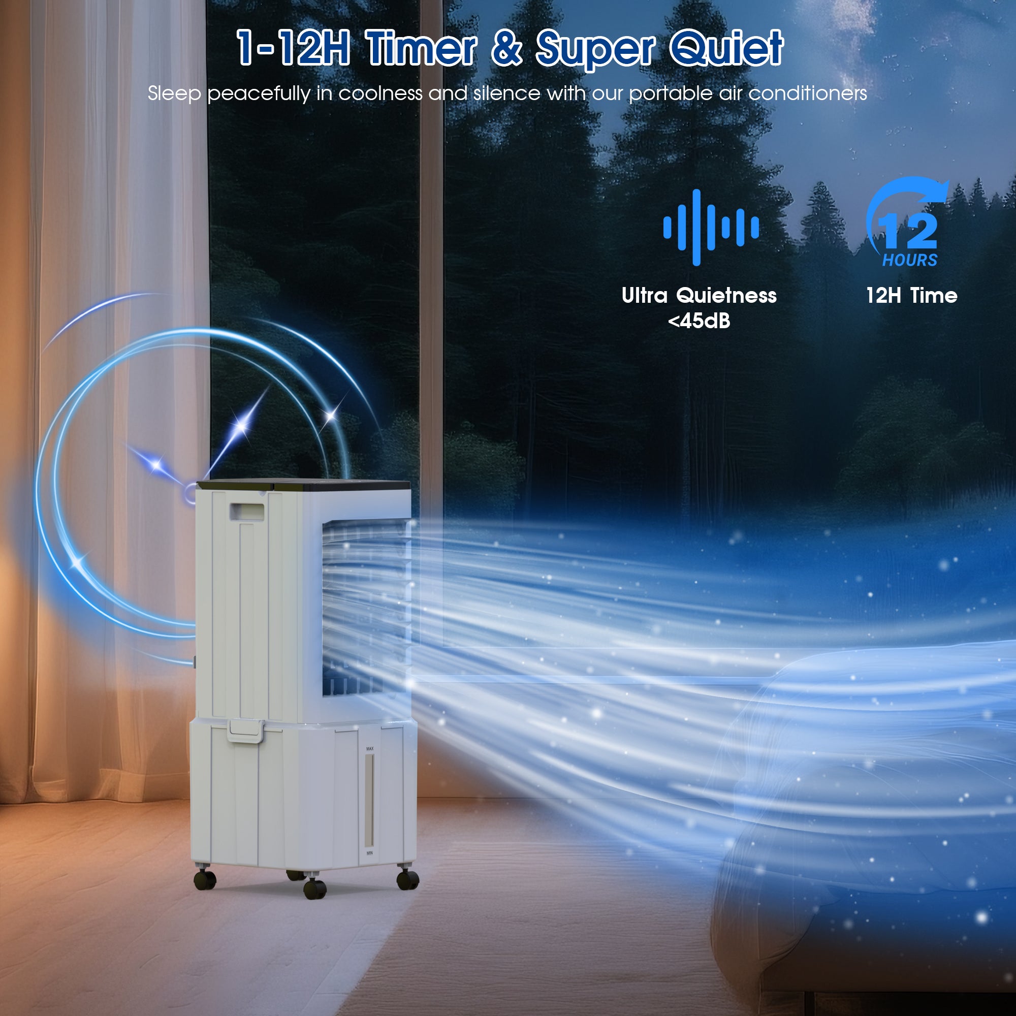 Advwin Windowless Portable Air Cooler Fan