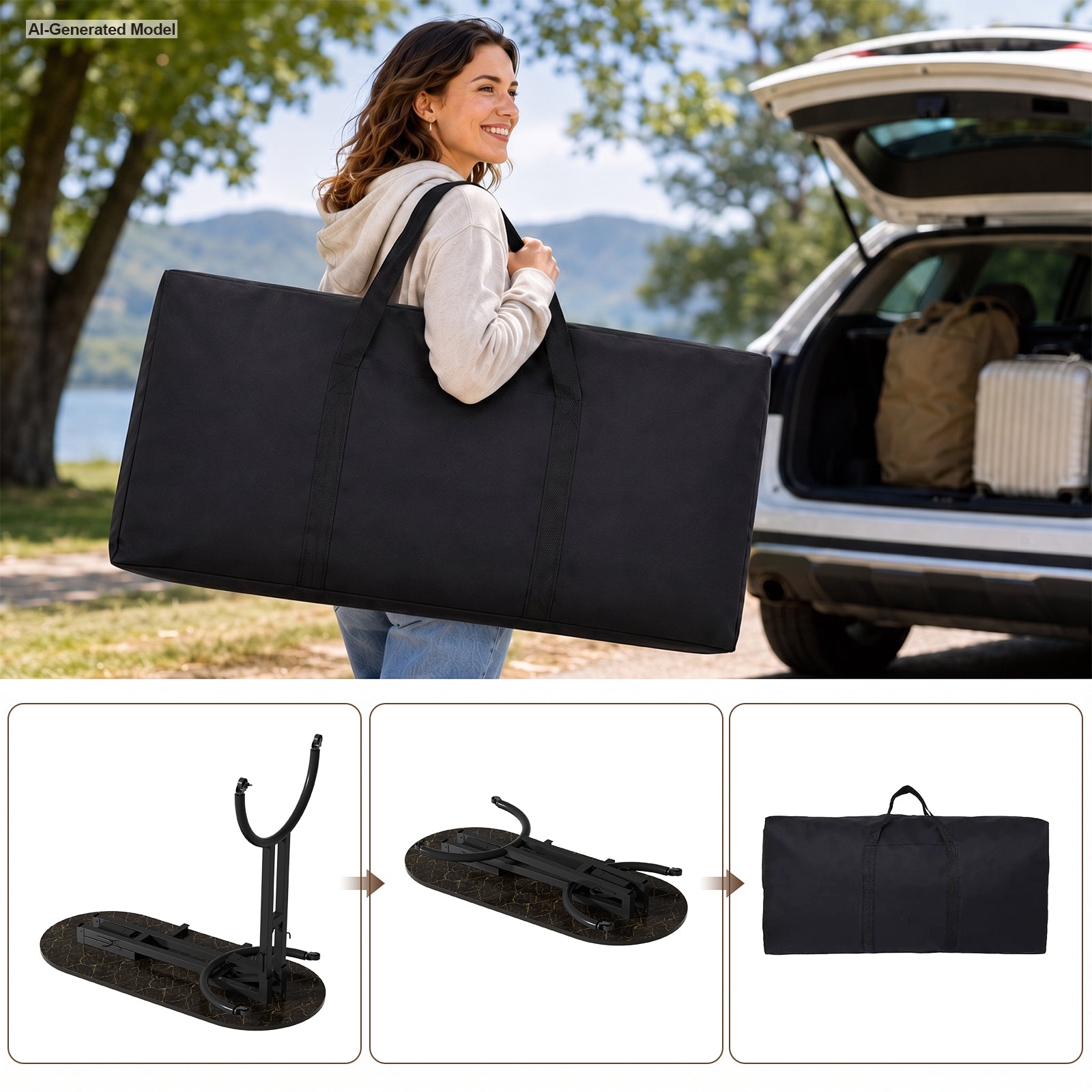 Advwin Portable Manicure Desk for Home & Travel