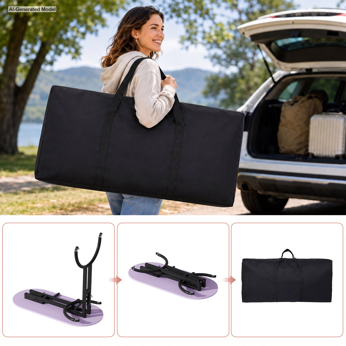 Advwin Portable Manicure Desk for Home & Travel