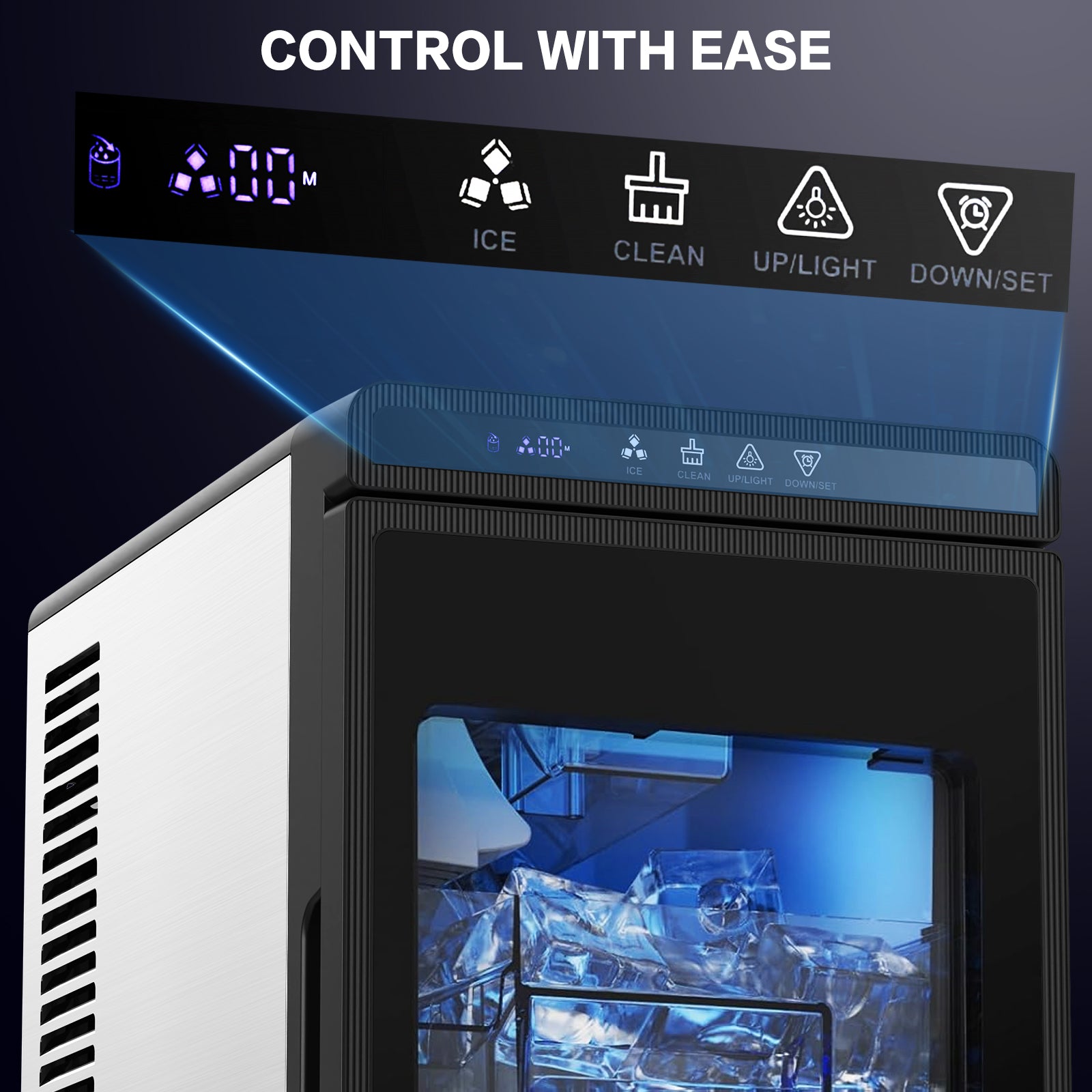 Advwin Countertop Ice Maker with Self-Cleaning