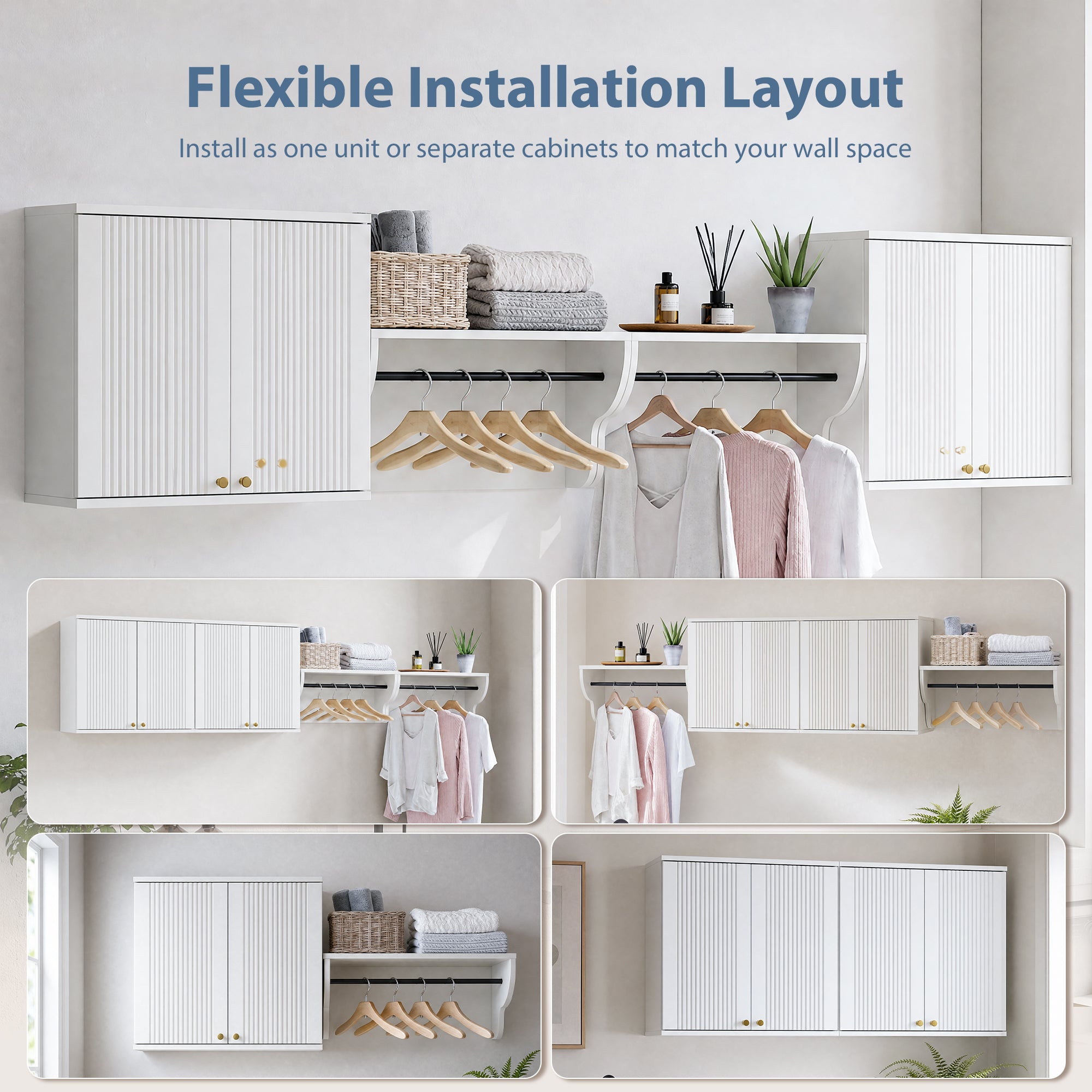 Advwin Modern Wall Mounted Storage Cabinets
