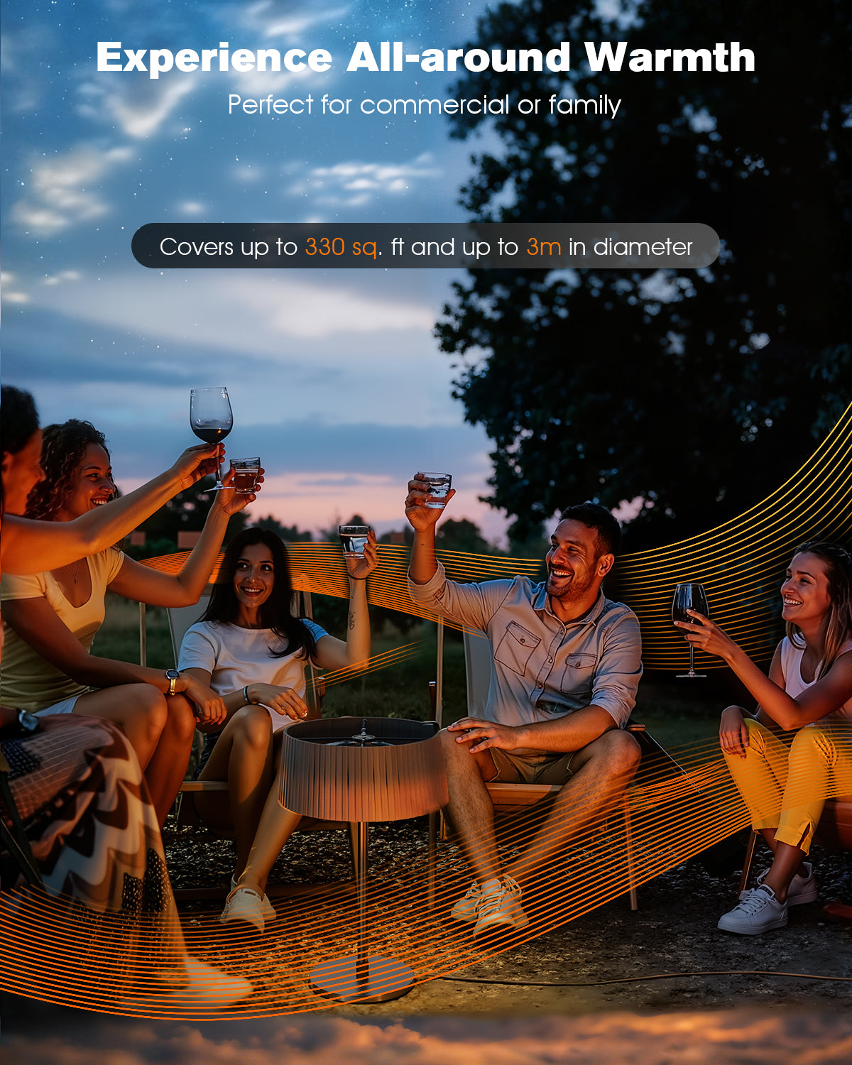 Advwin Electric Infrared Patio Heater 1500W