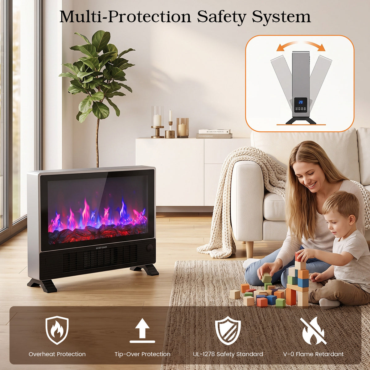 Advwin Wall-Mounted & Freestanding Space Heater