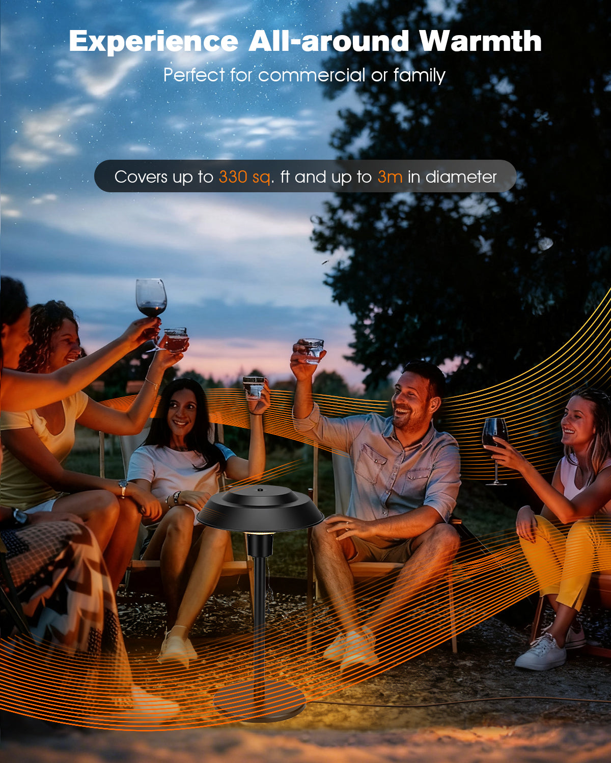 People enjoying a evening outdoors with a portable stove, surrounded by nature.