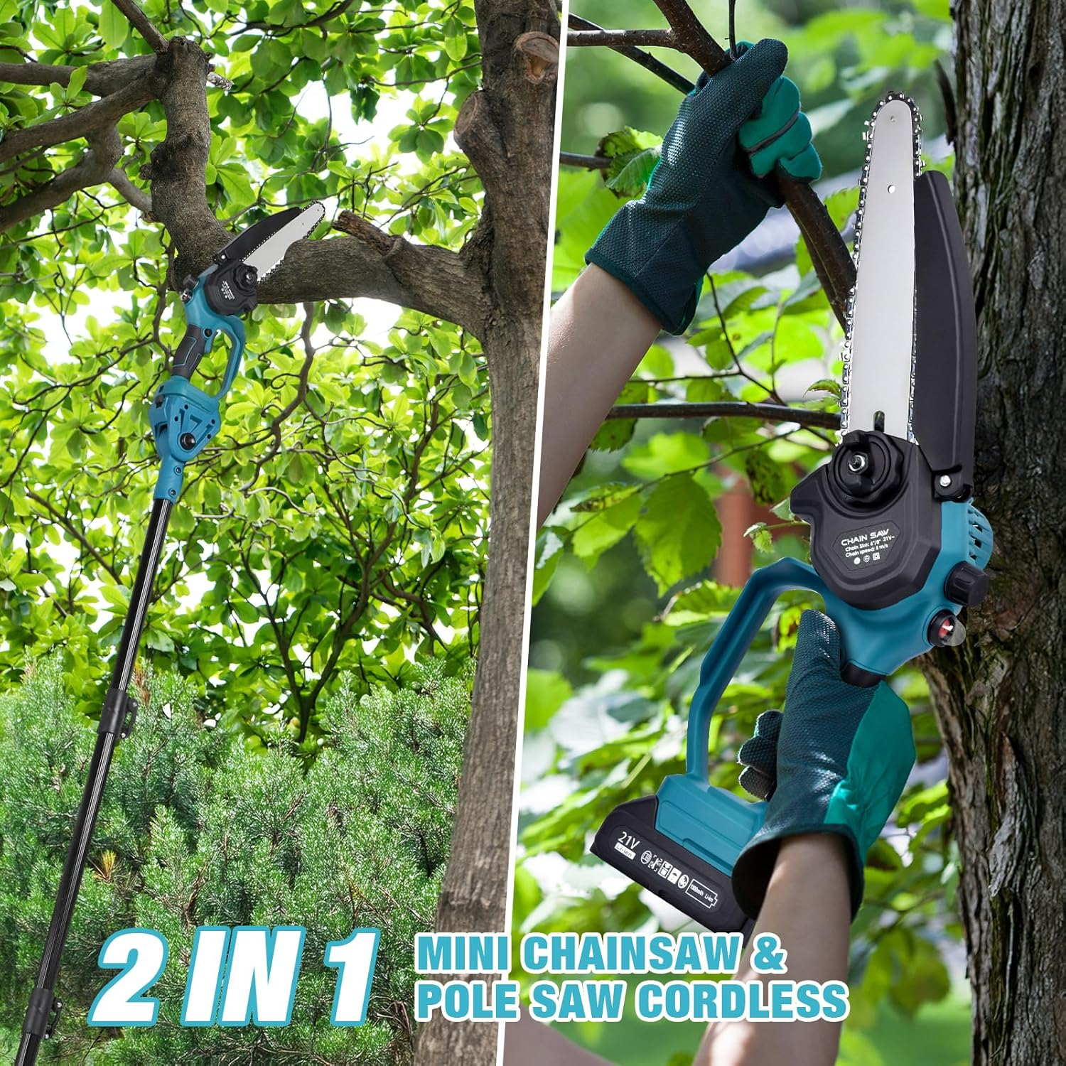 Advwin 2-in-1 Electric Pole Saw