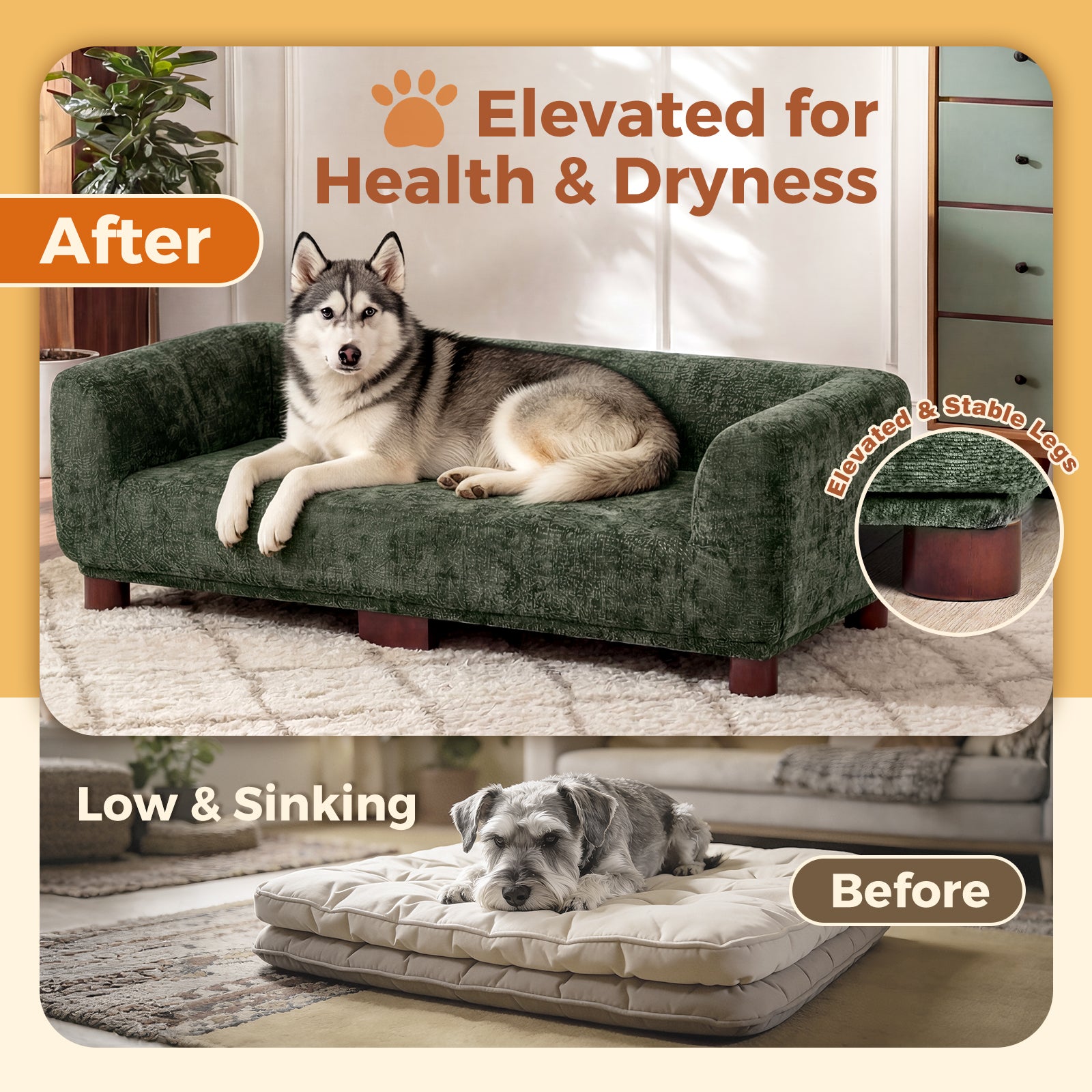 Advwin Dog Couch Sofa for Large & Extra Large Dogs