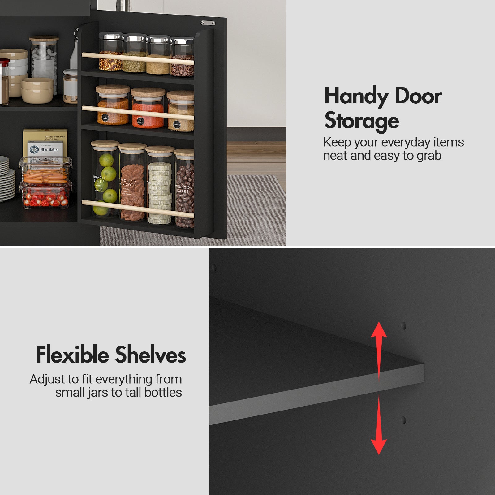 Advwin Kitchen Island Table with Power Outlet