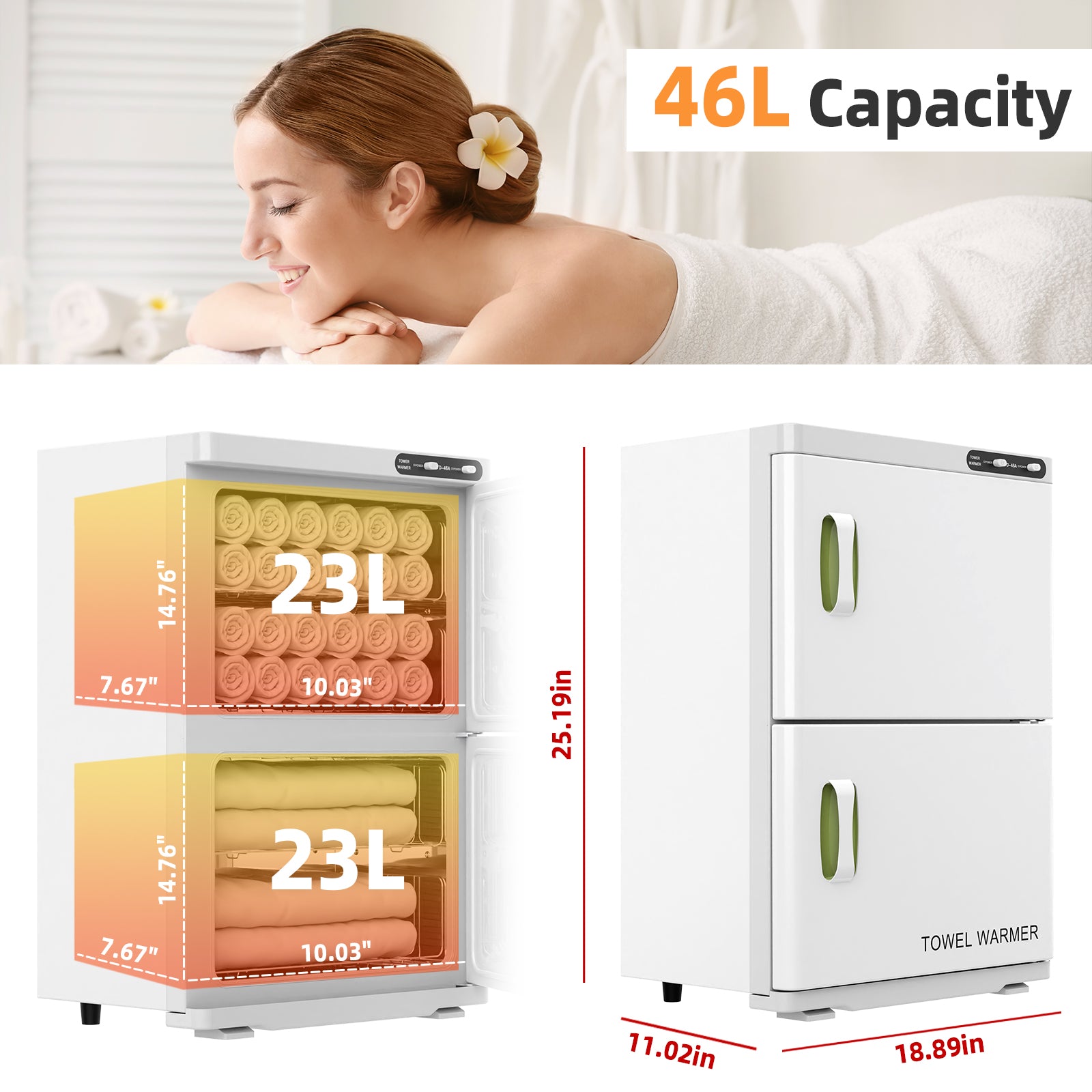 Advwin 46L Hot Towel Warmer Large Capacity