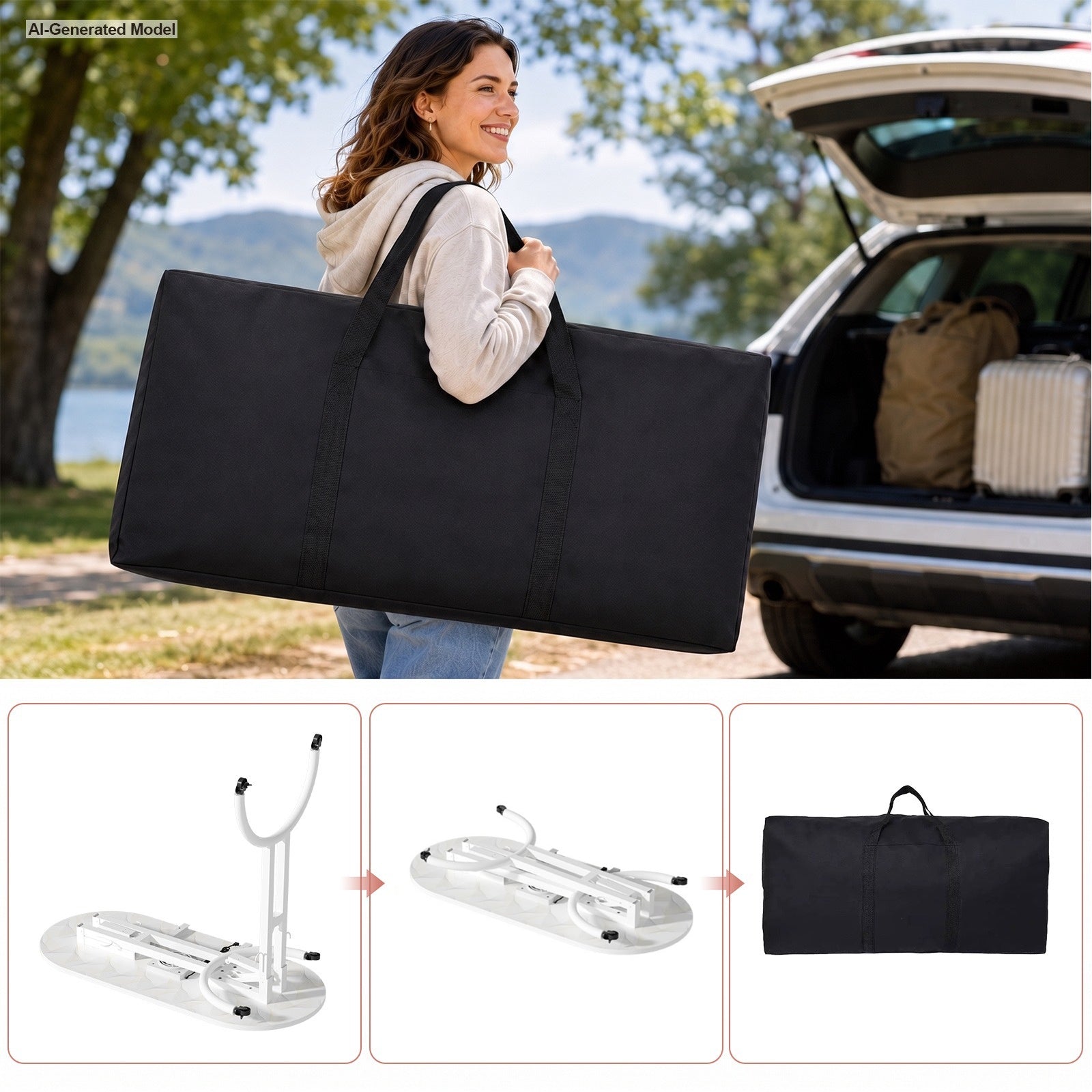 Advwin Portable Manicure Desk for Home & Travel