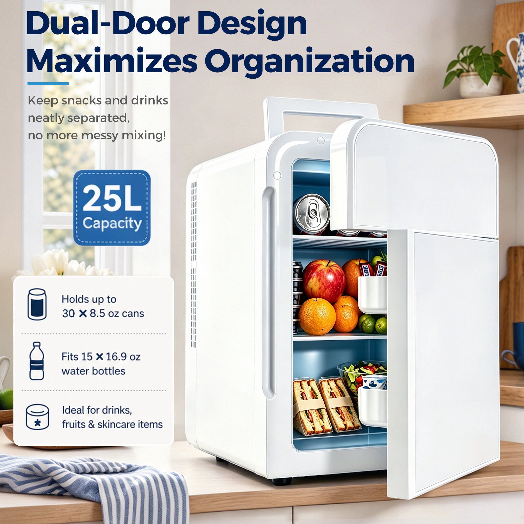 Advwin Portable Mini Fridge for Skin Care w/ Handle