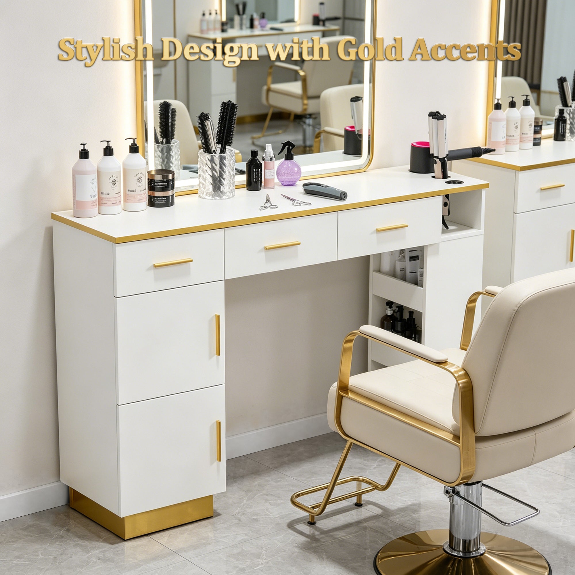 Advwin Barber Salon Stations for Hair Stylist