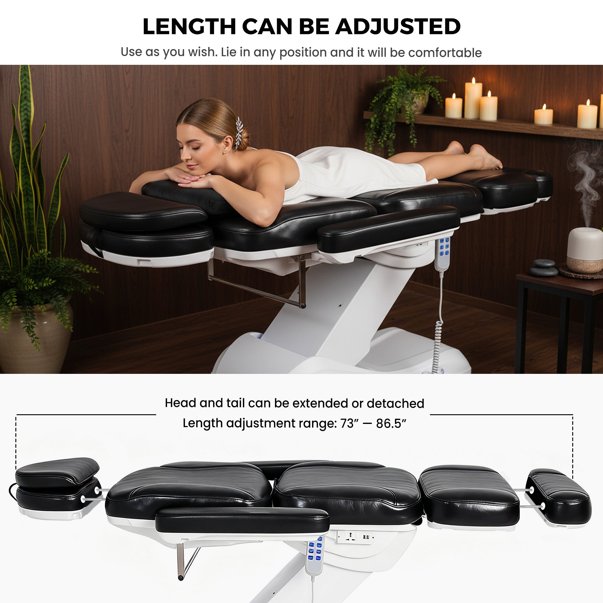 Advwin Massage Table with Built-in Charging Station