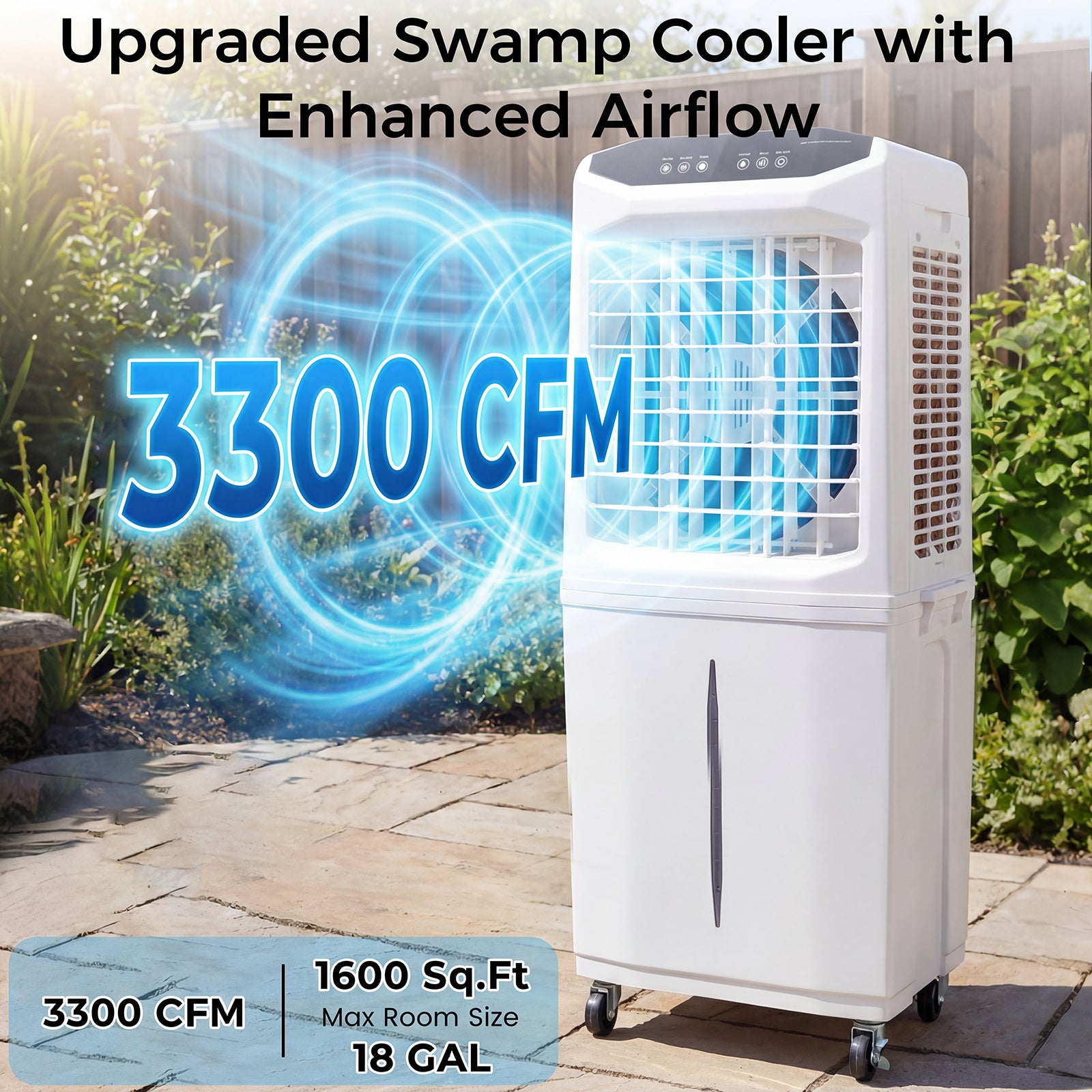 Advwin 3300 CFM Evaporative Swamp Cooler