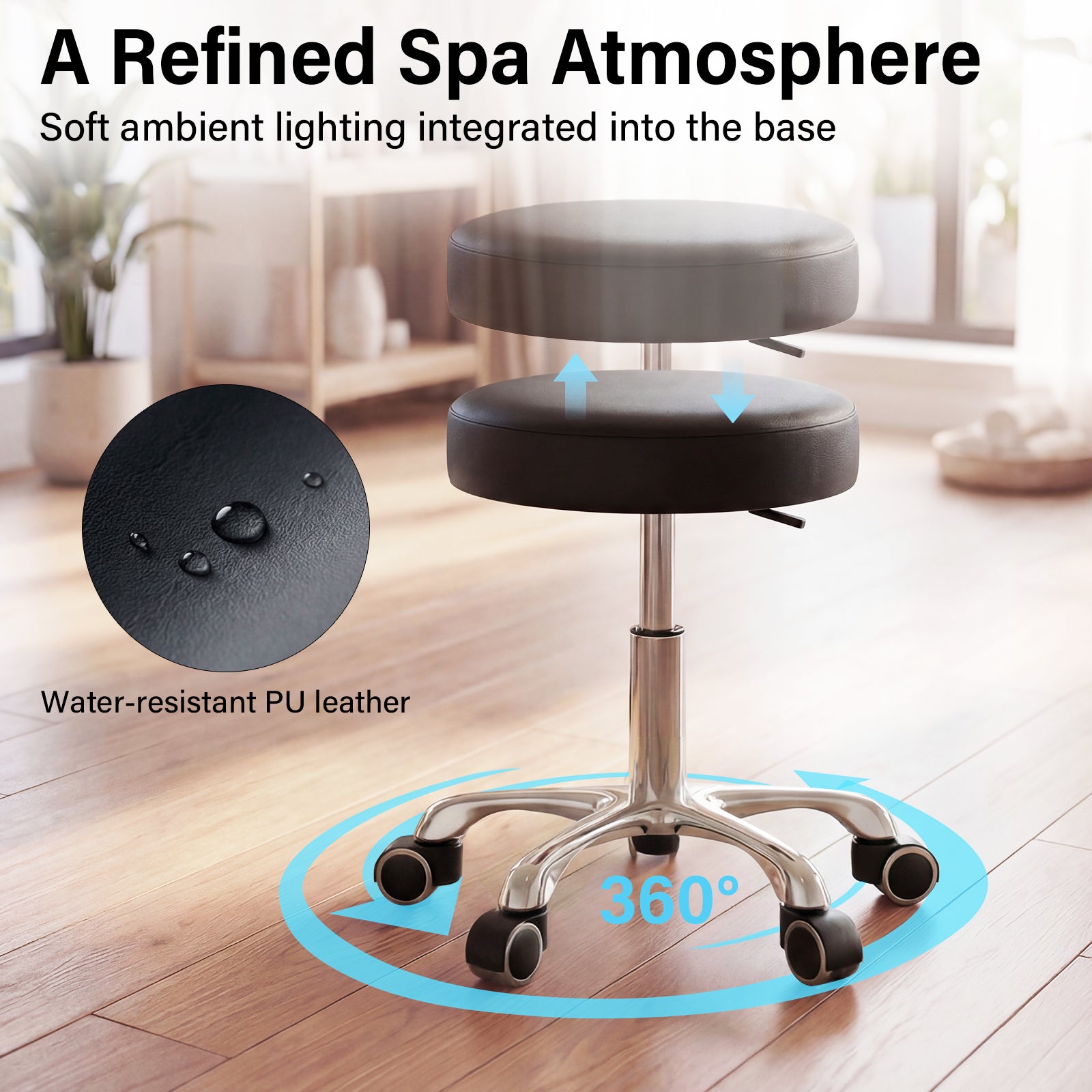 Advwin 3 Motor Electric Massage Table w/Stool