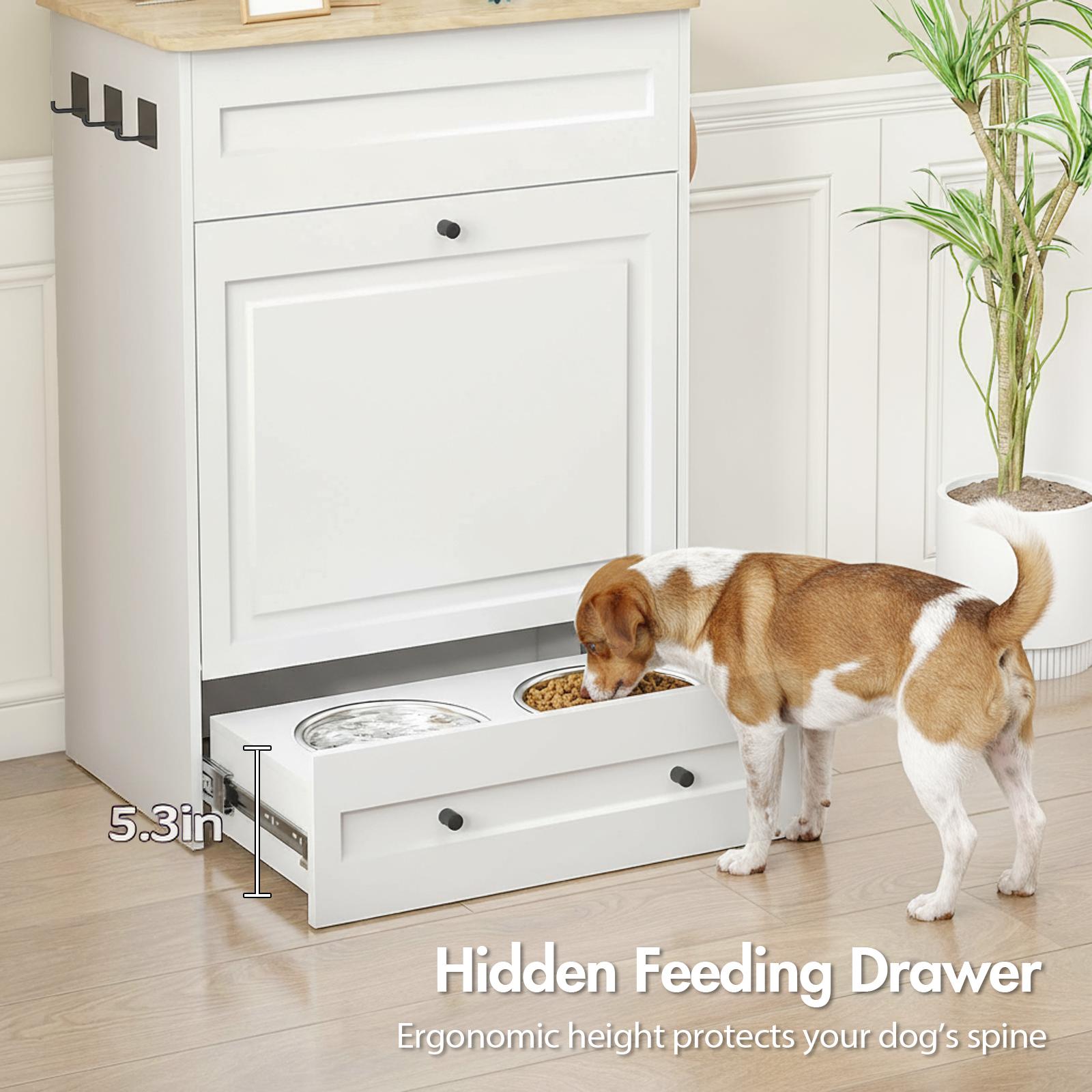 Advwin All-in-One Pet Feeding Cabinet