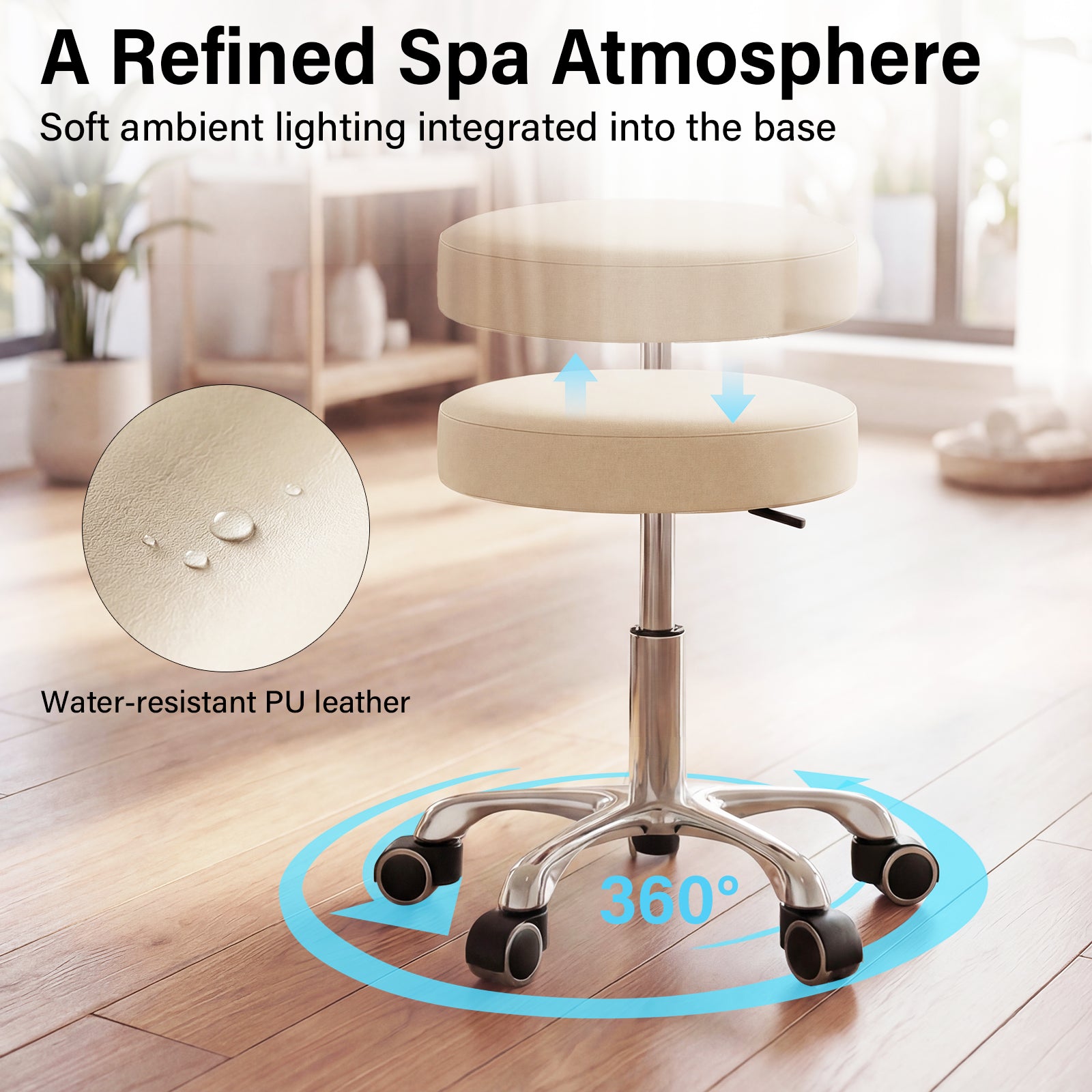 Advwin 3 Motor Electric Massage Table w/Stool