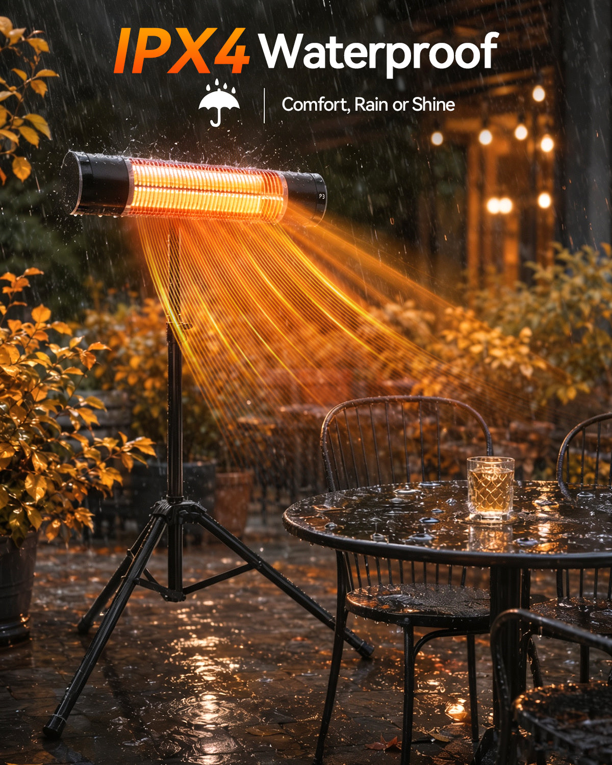 Advwin 1800W Electric Infrared Patio Heater