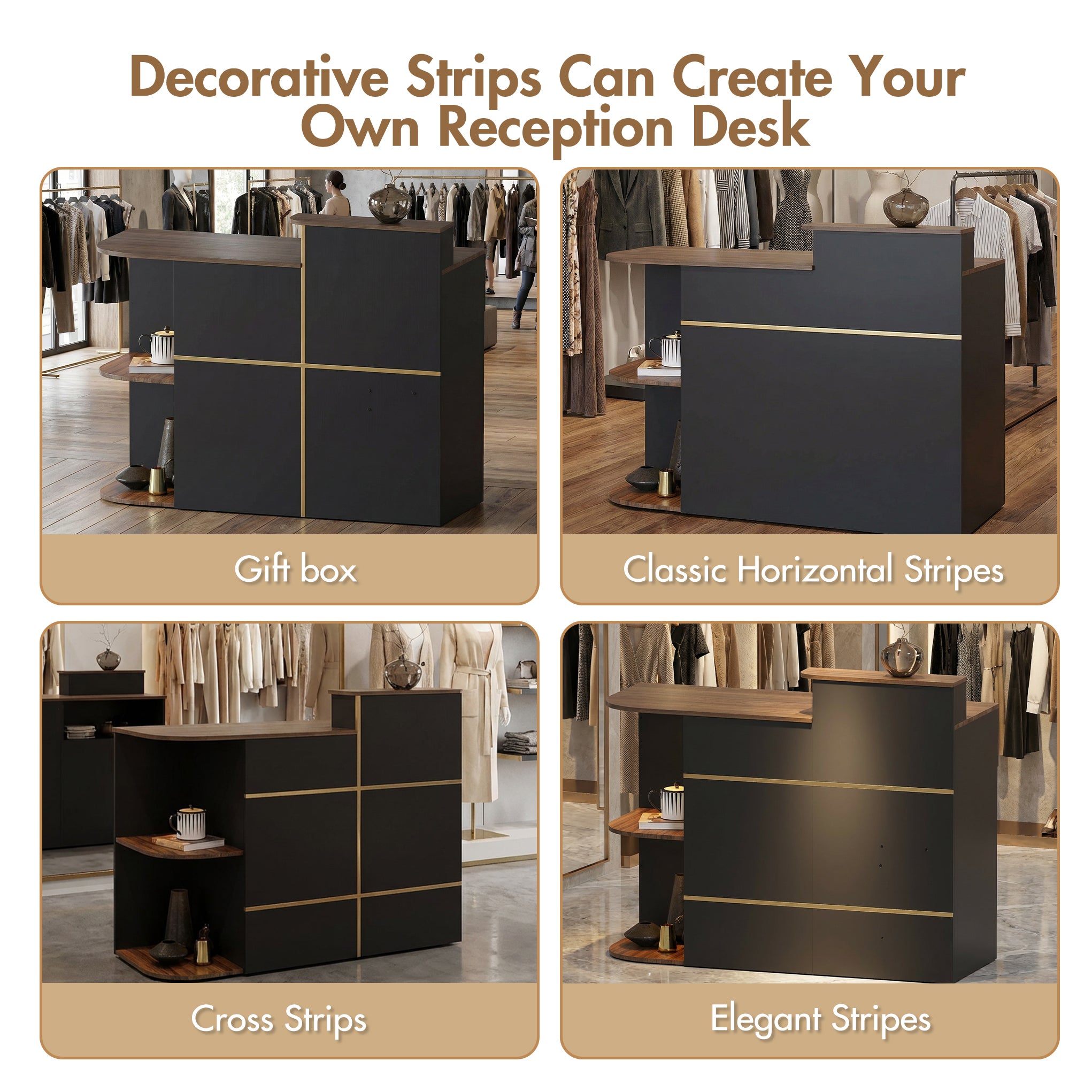 Advwin LED Reception Desk for Office