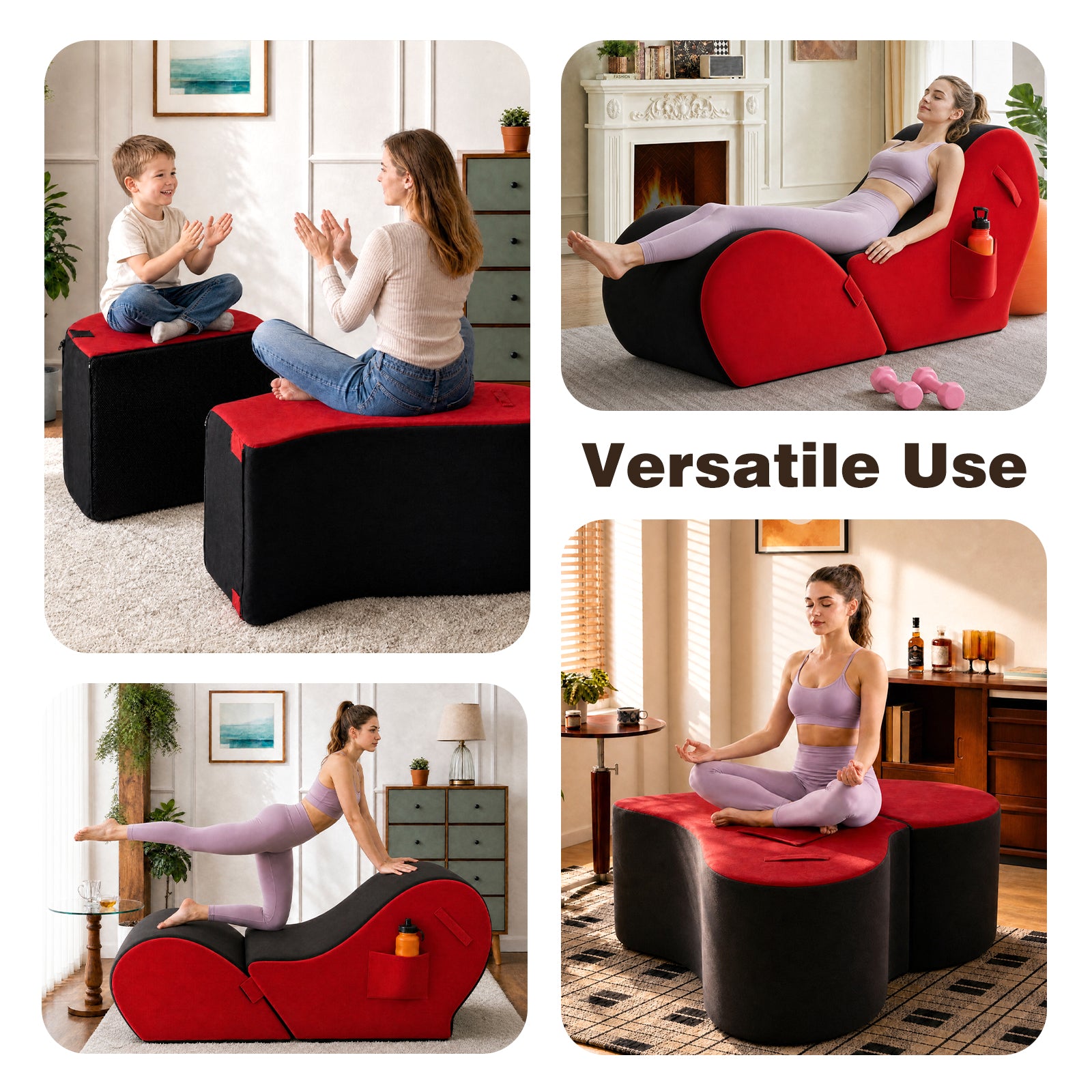 Advwin Convertible Yoga Chaise Lounge for Adults