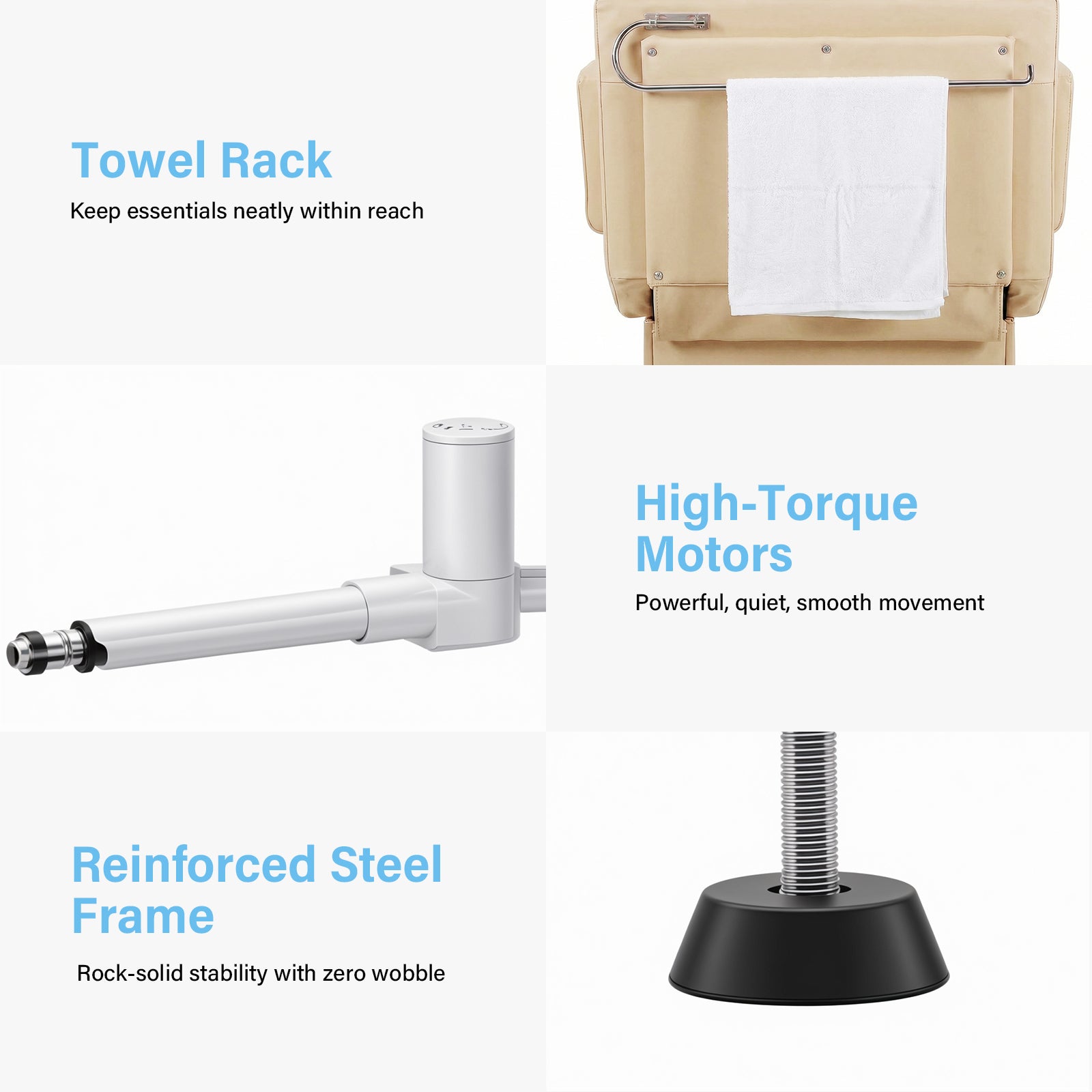 Advwin 3 Motor Electric Massage Table w/Stool