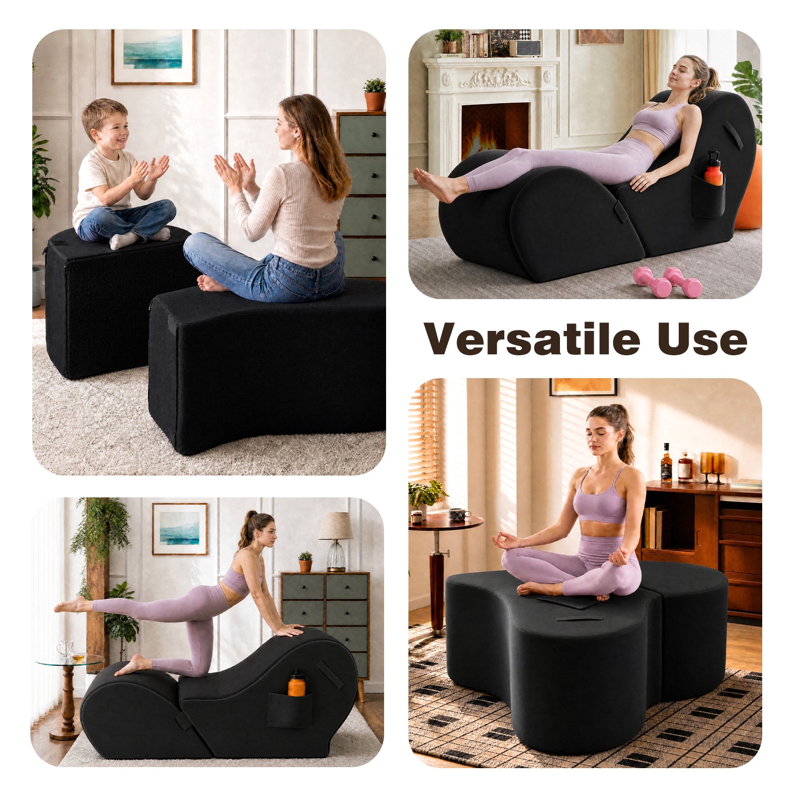 Advwin Convertible Yoga Chaise Lounge for Adults