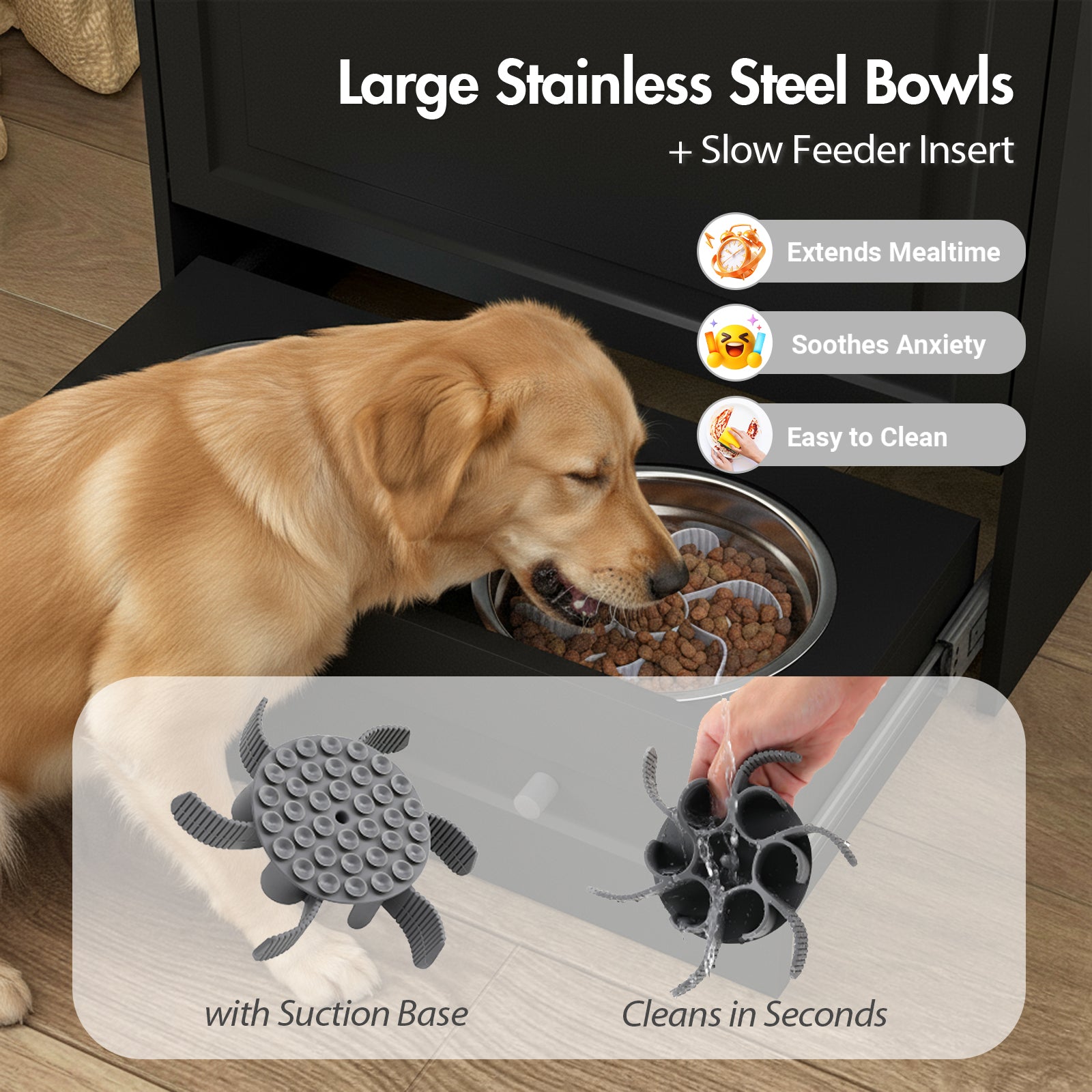 Advwin All-in-One Pet Feeding Cabinet