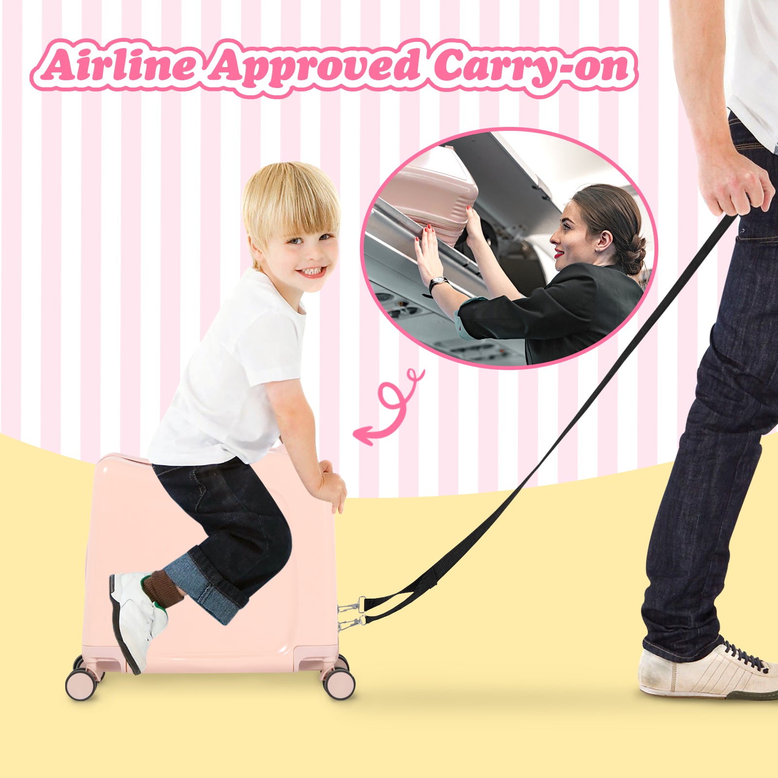 Advwin Kids Ride-On Suitcase | Lightweight 18