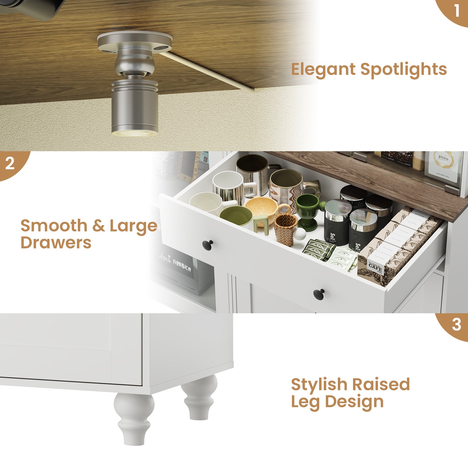 Advwin 3-Piece Entertainment Center for TVs