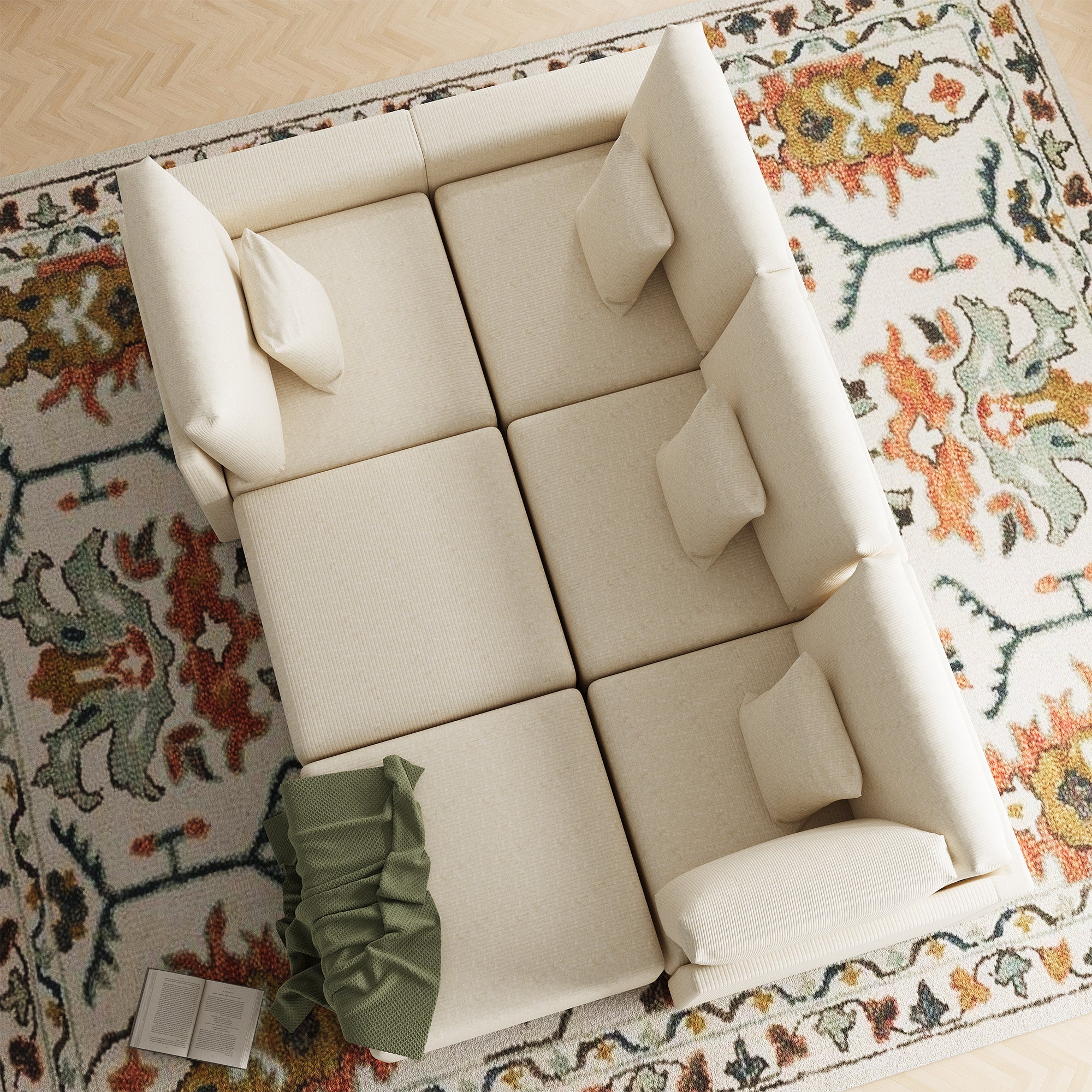 Advwin Luxury Oversized Minimalist Cloud Couch