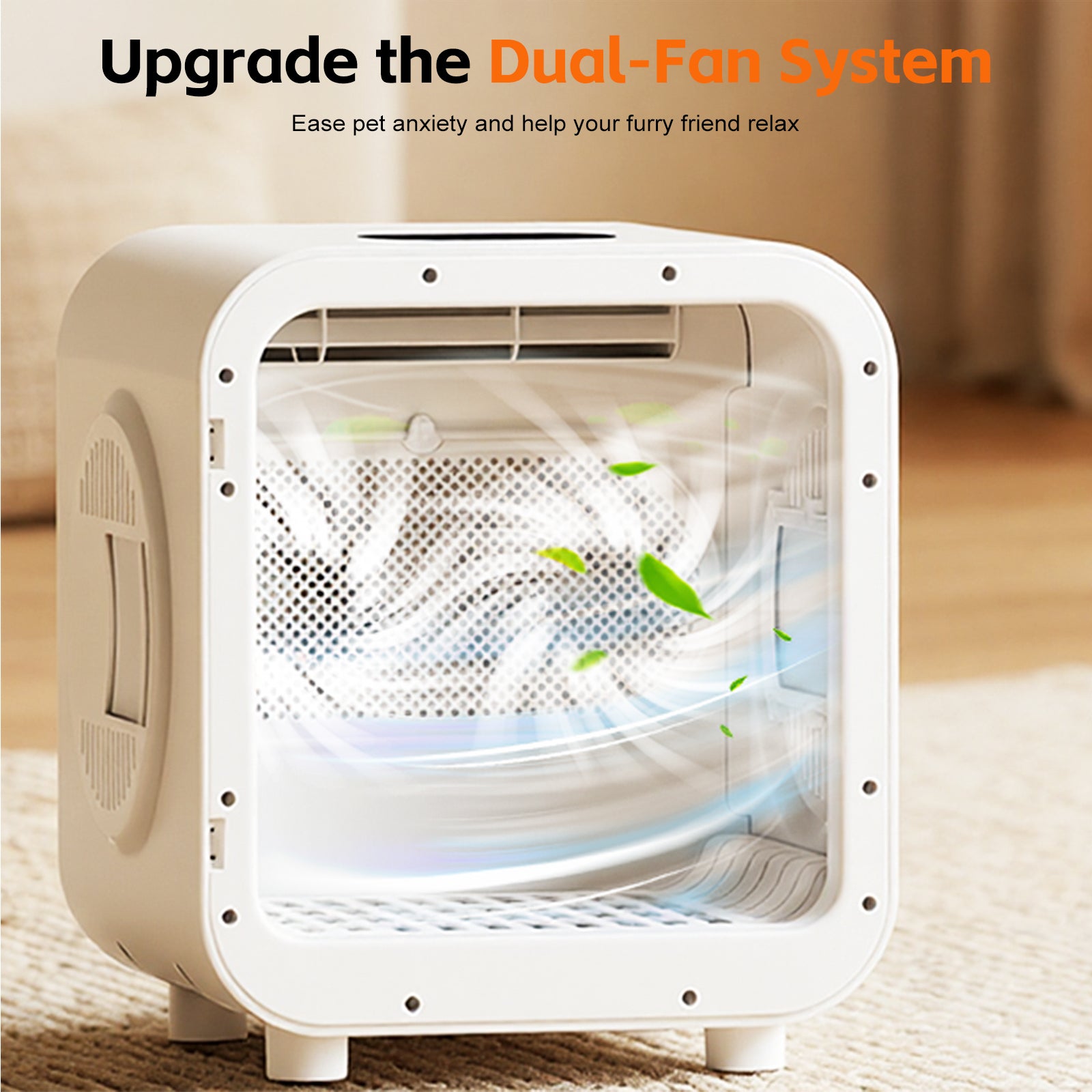 Advwin 75L Automatic Pet Dryer Box w/ Dual Motor Fan