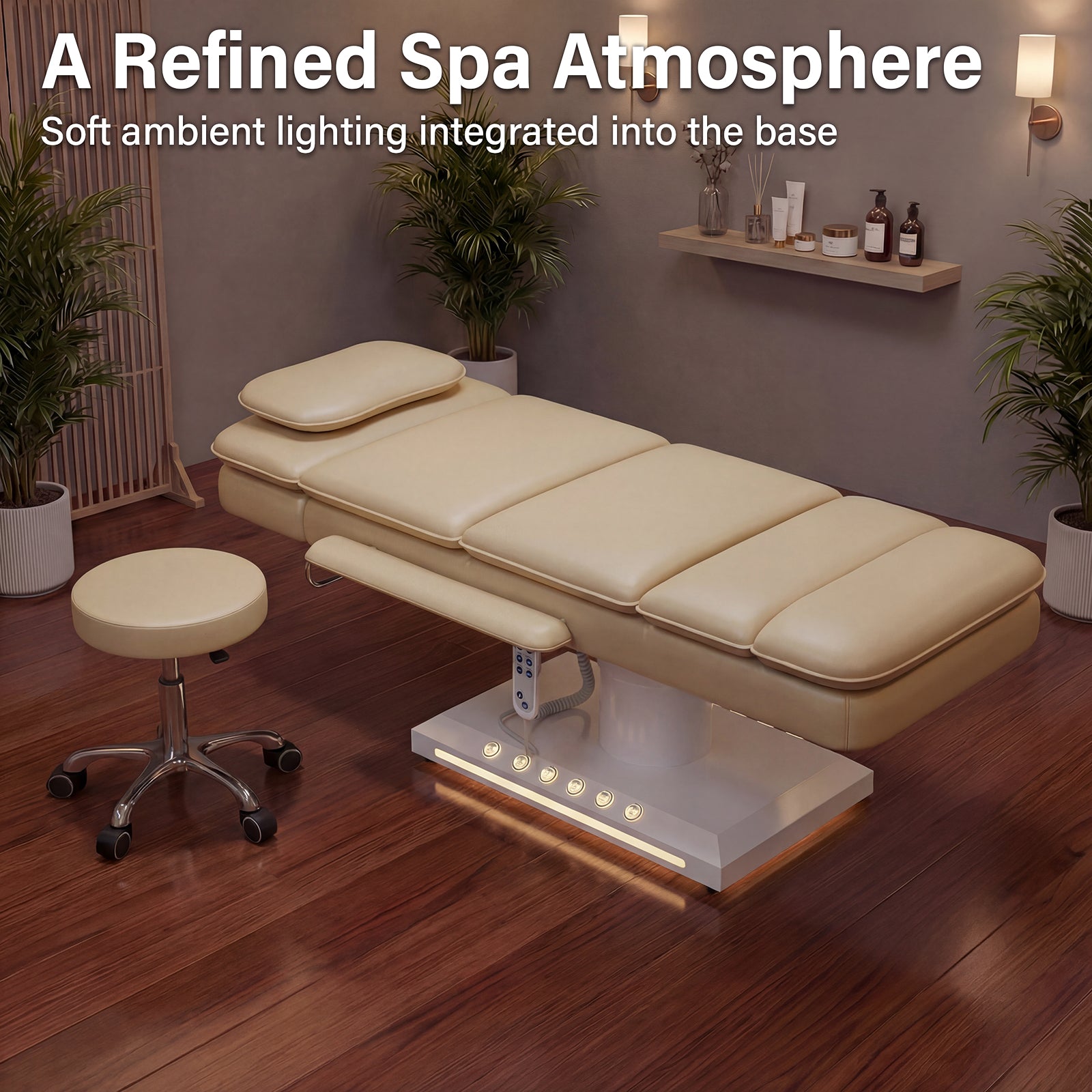 Advwin 3 Motor Electric Massage Table w/Stool