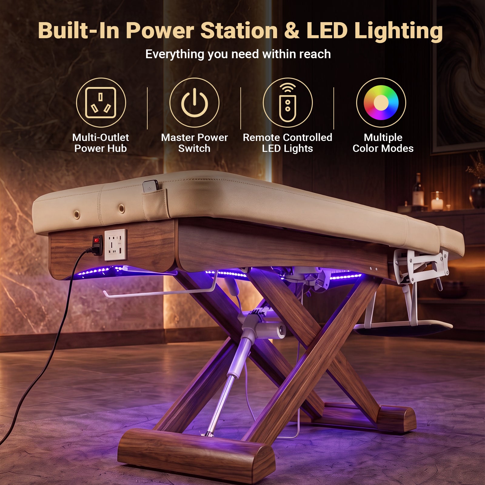 Advwin Electric Massage Table for Spa & Treatment