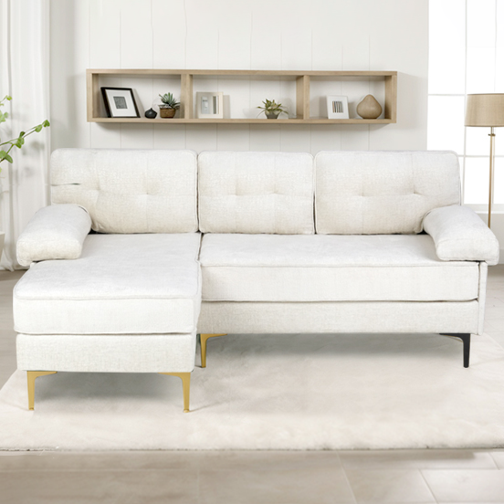 Advwin 3-Seater L-Shaped Sofa 82"