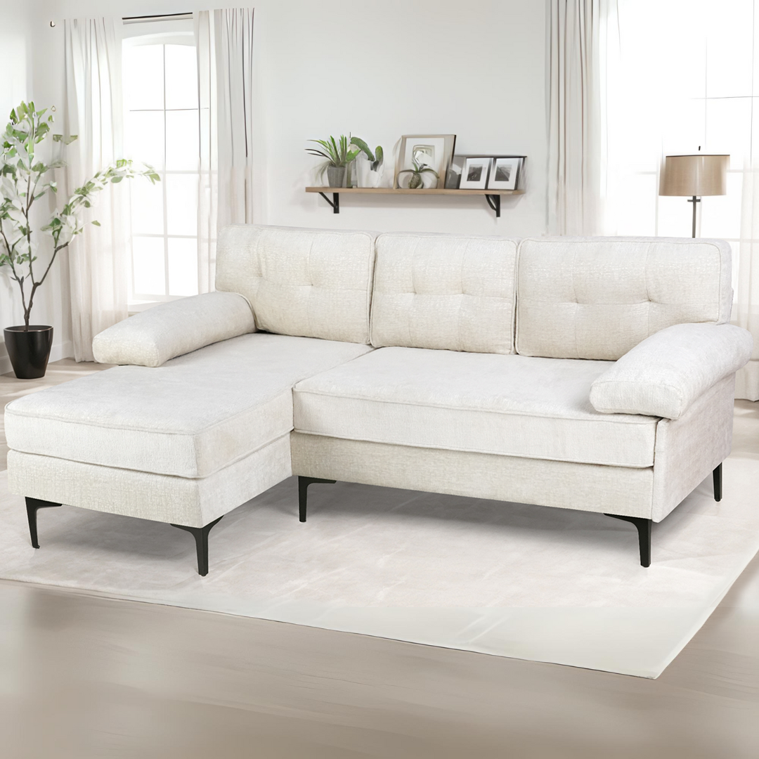 Advwin 3-Seater L-Shaped Sofa 82"