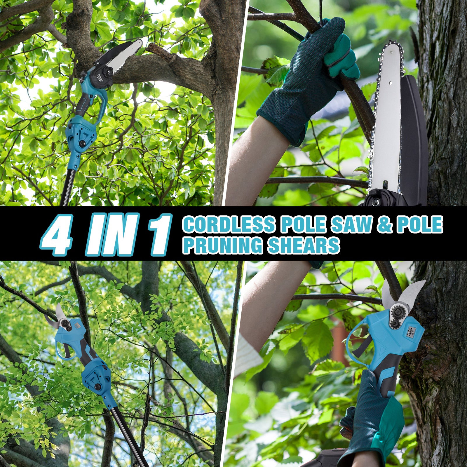 Advwin 2-in-1 Electric Pole Saw