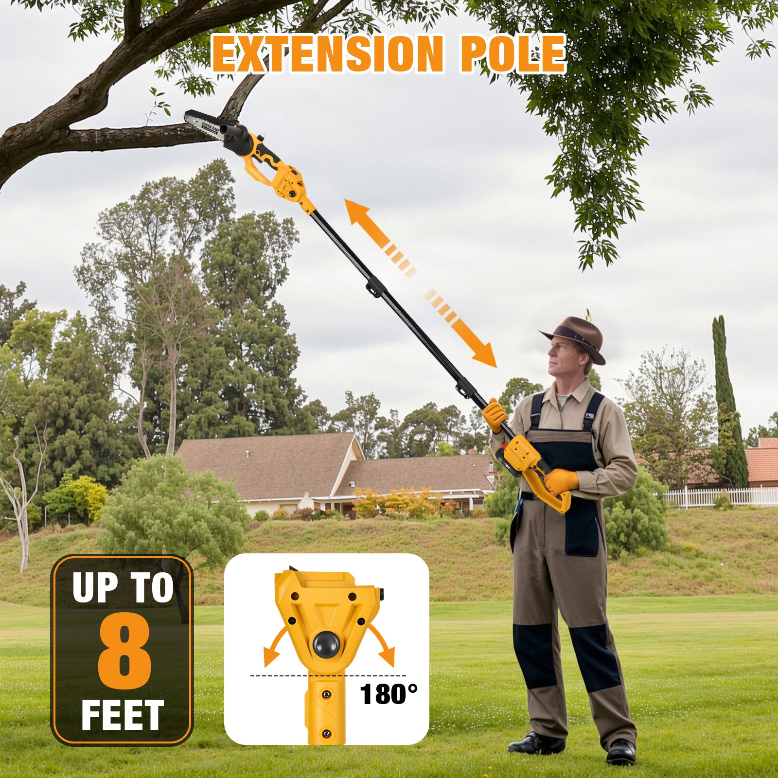 Advwin 2-in-1 Cordless Electric Chainsaw