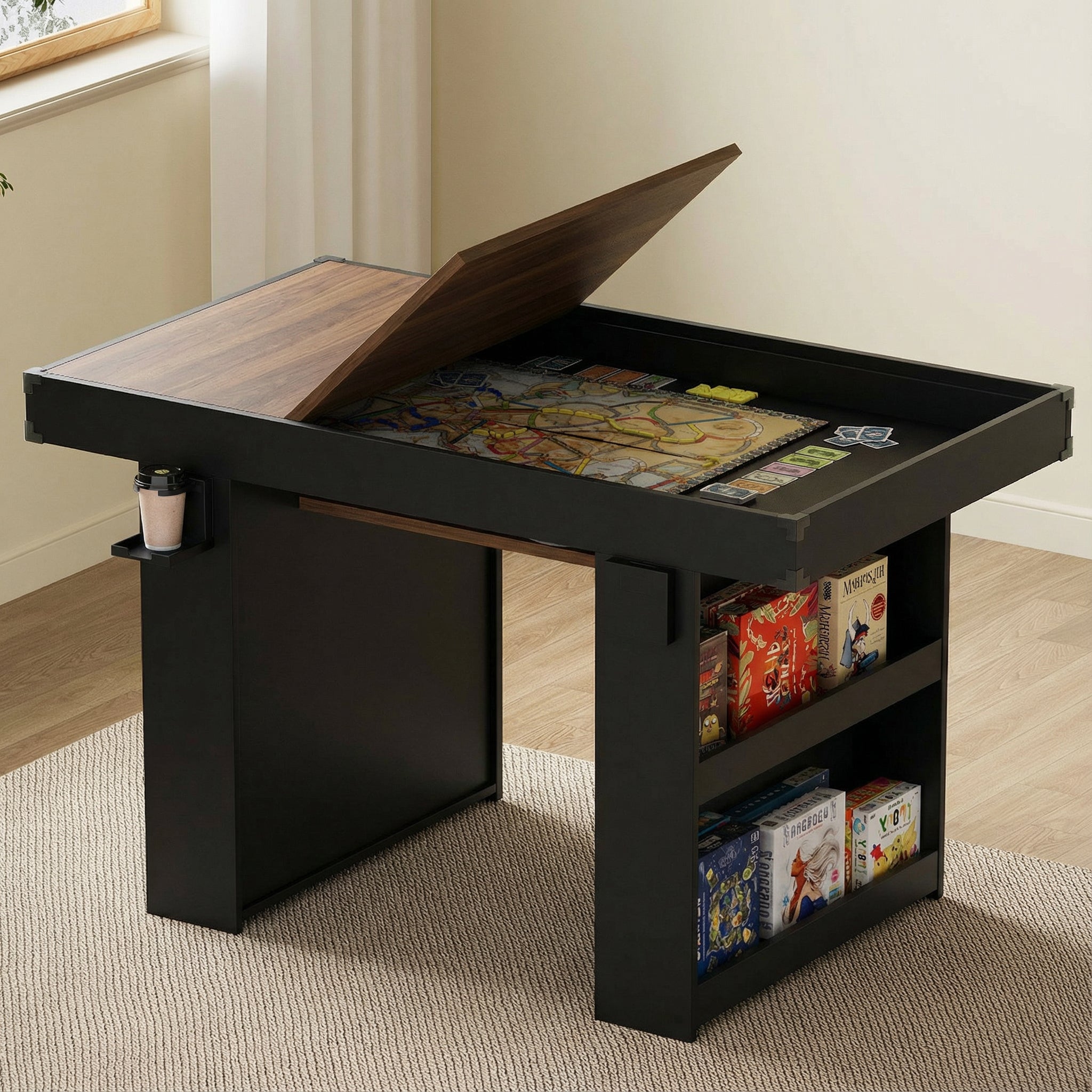 Advwin 2-in-1 Board Game Table with Removable Top
