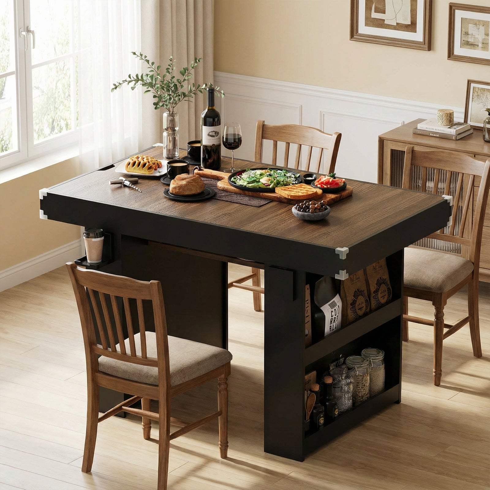 Advwin 2-in-1 Board Game Table with Removable Top