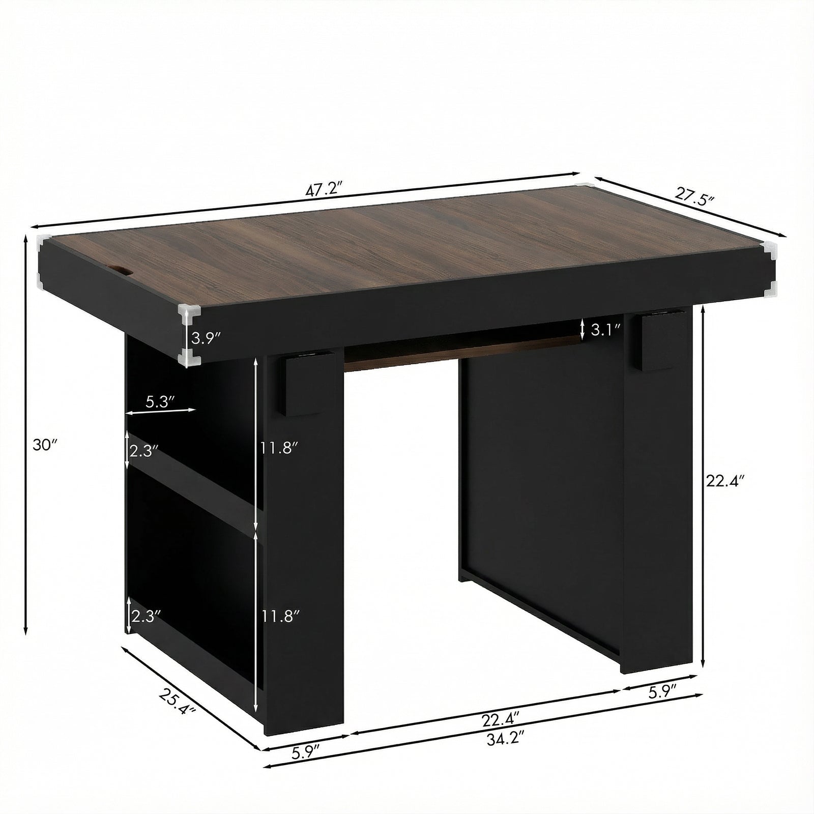 Advwin 2-in-1 Board Game Table with Removable Top
