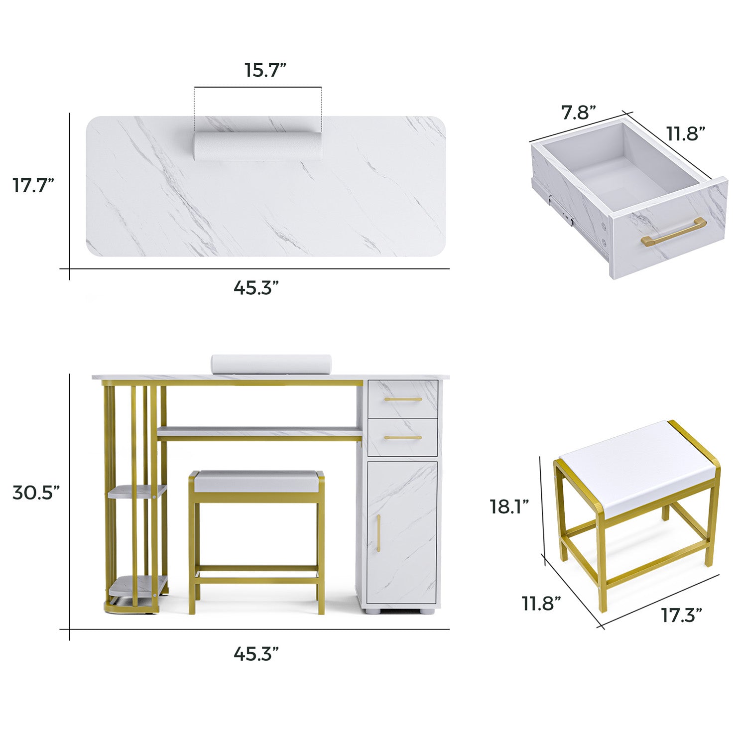 Advwin Manicure Table Nail Desk