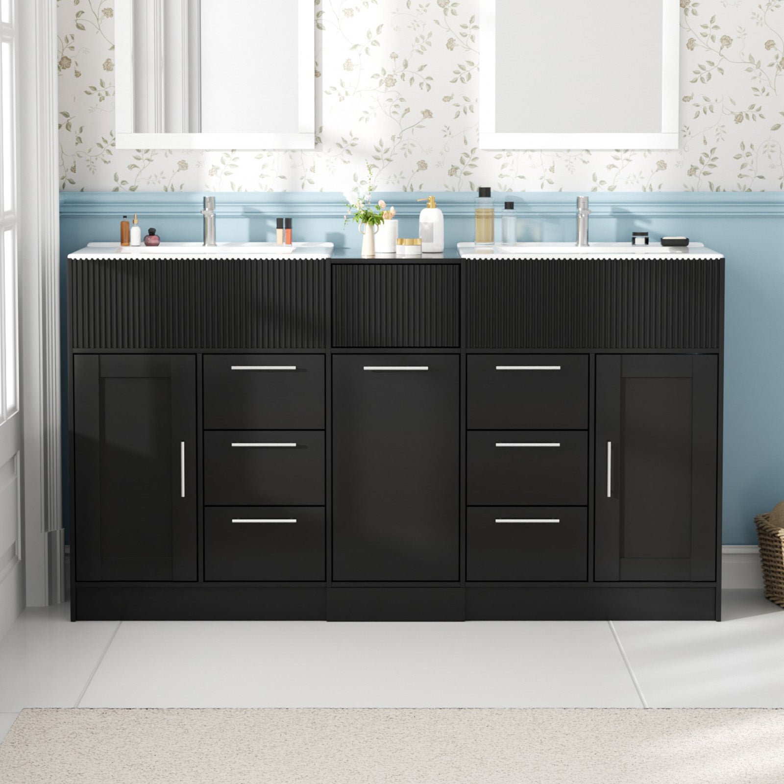 Advwin Freestanding Modern Bathroom Vanity w/ Sink