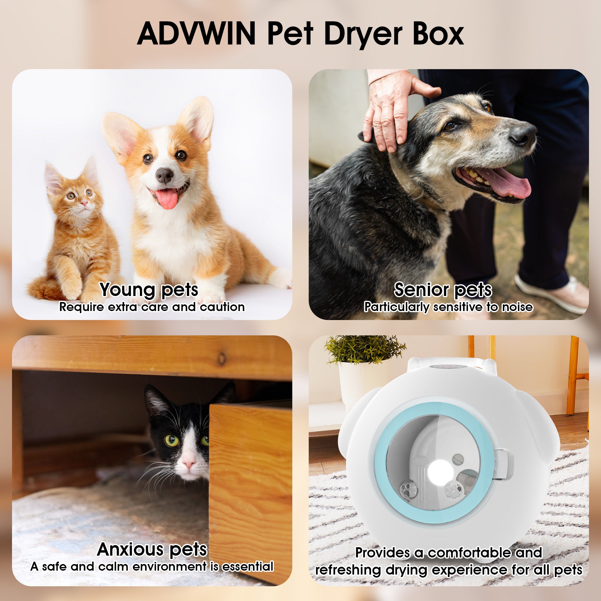 Advwin Smart Pet Dryer Box 70L