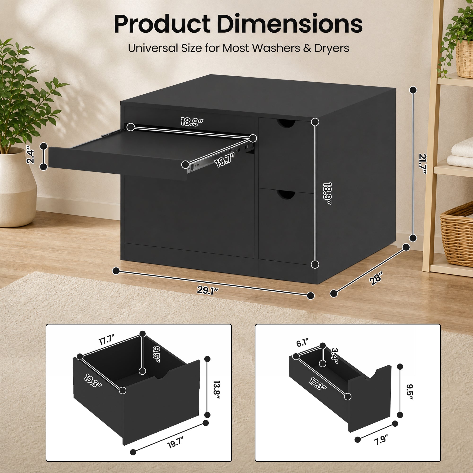 Advwin Heavy Duty Wooden Laundry Stand
