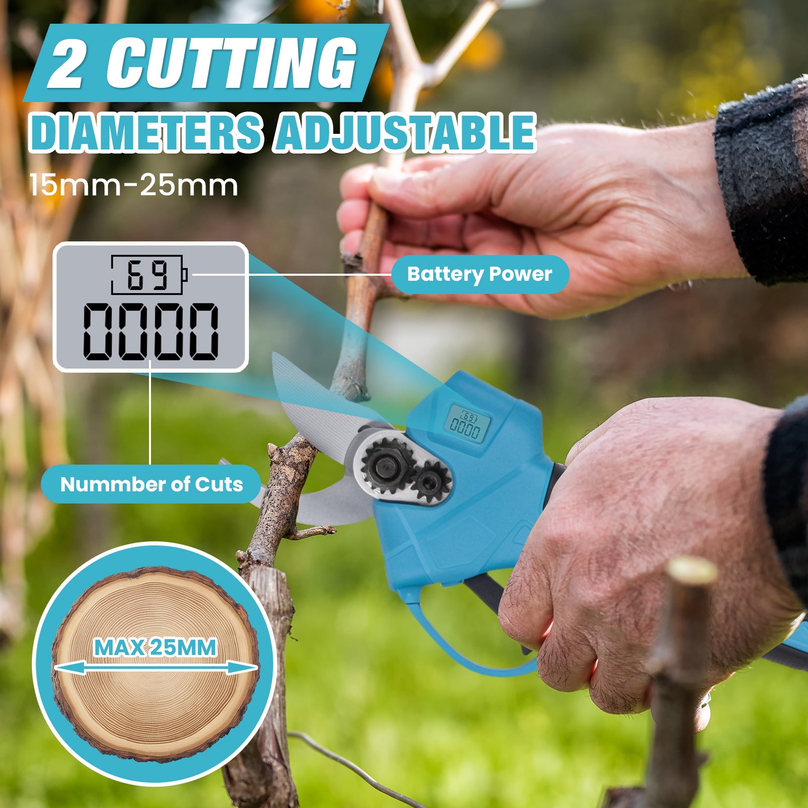 Advwin 2-in-1 Electric Pole Saw