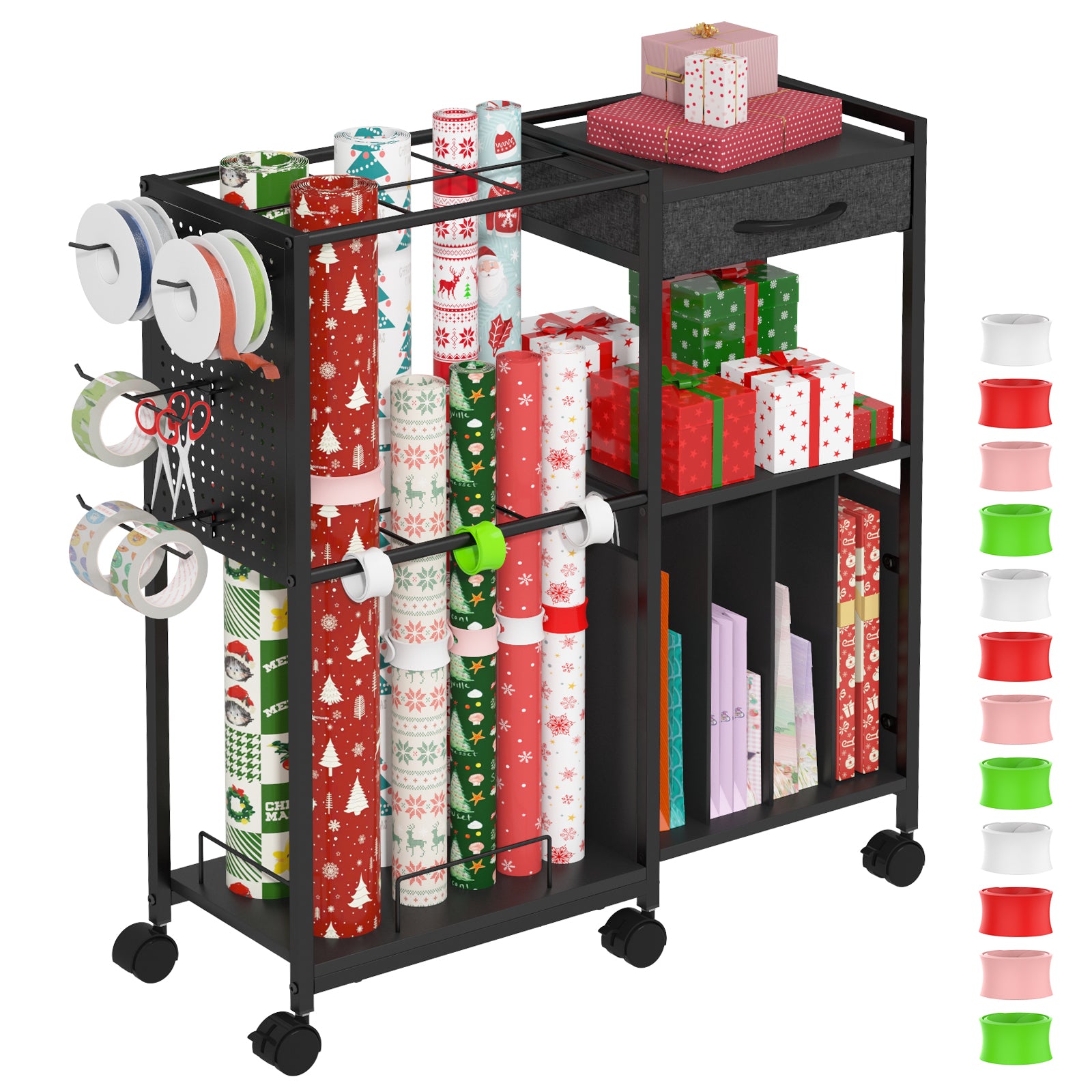 Advwin Wrapping Paper Storage Cart