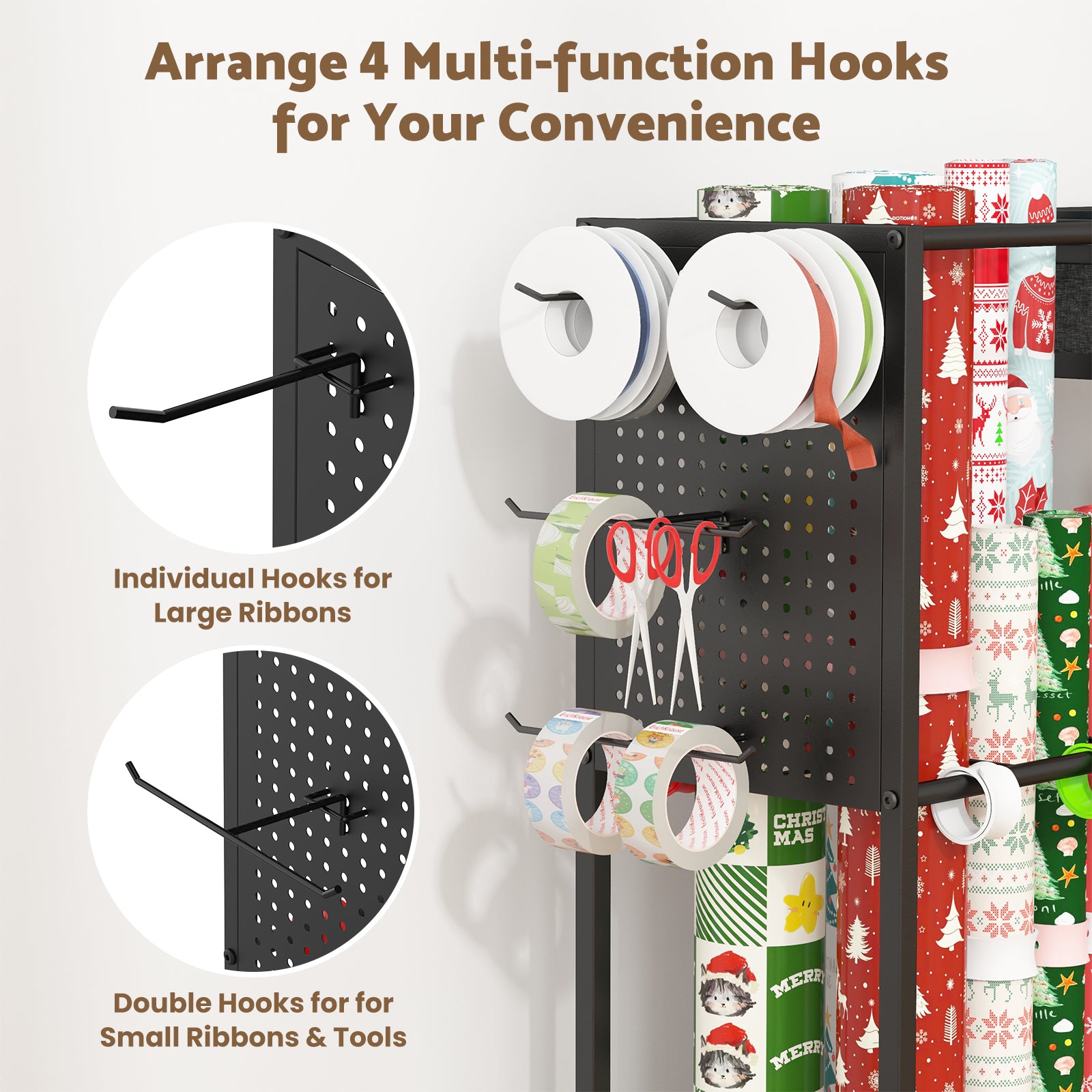 Advwin Wrapping Paper Storage Cart