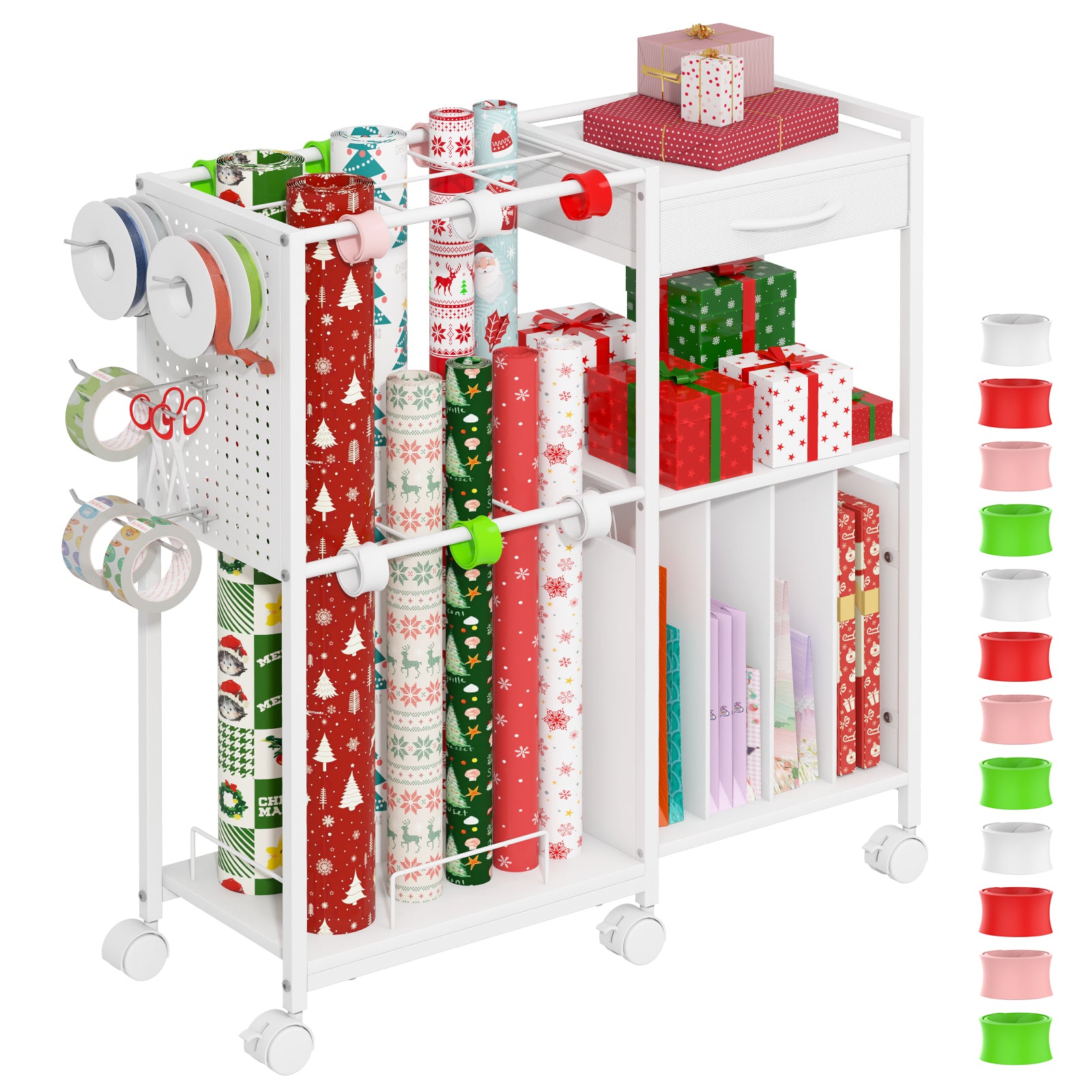 Advwin Wrapping Paper Storage Cart